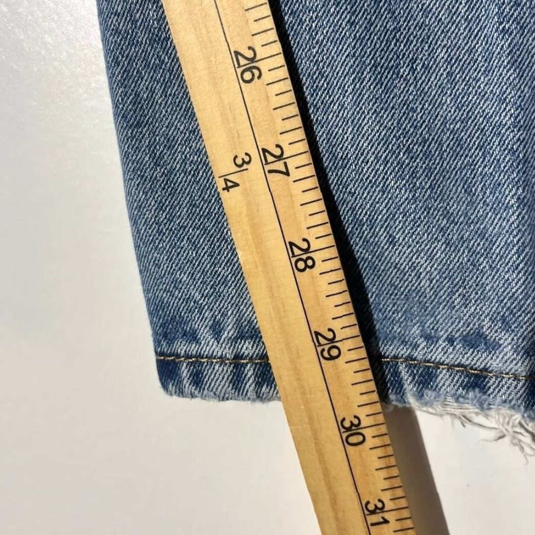 Levi's Levis 505 Regular Fit Straight Jeans Mens 36x30 Blue Denim 5-Pocket Cotton Denim Medium Wash Straight Mens 36 Inseam 30 in Waist 36 in Vintage No Size US 36 / EU 52 - 5 Thumbnail