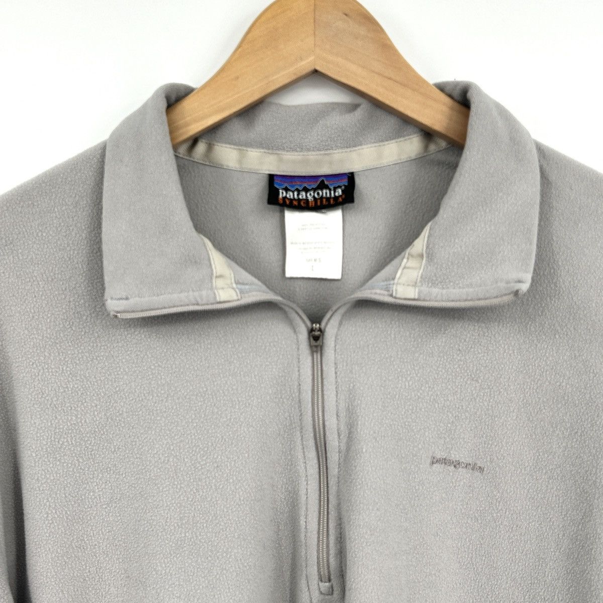 Patagonia Vintage Patagonia Synchilla Pullover Fleece Mens Gray Large Size US L / EU 52-54 / 3 - 2 Thumbnail