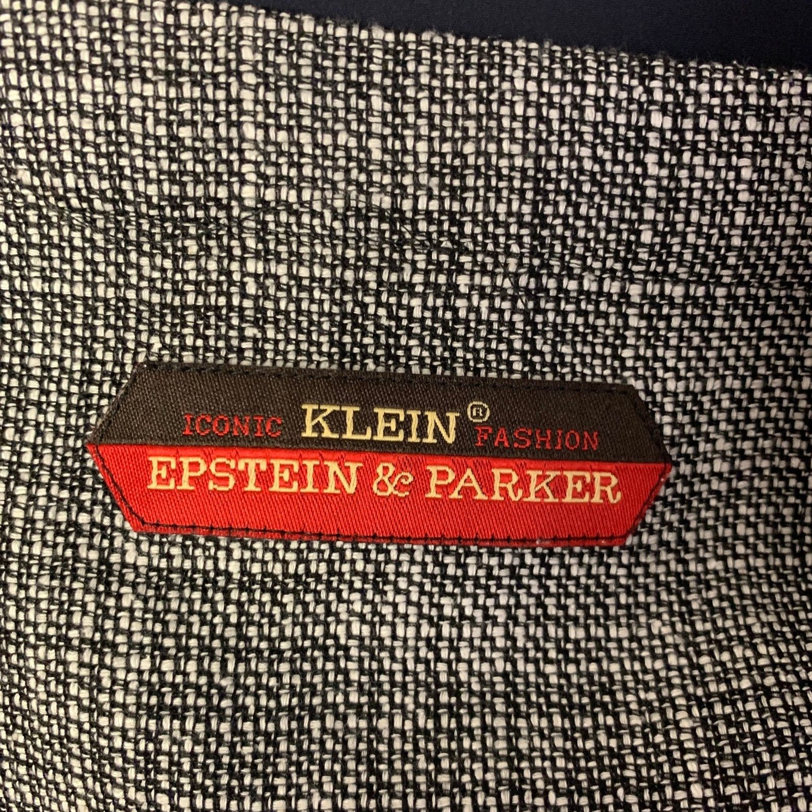 Other KLEIN EPSTEIN & PARKER L Black White Heather Wool Blend Coat Size US L / EU 52-54 / 3 - 5 Thumbnail
