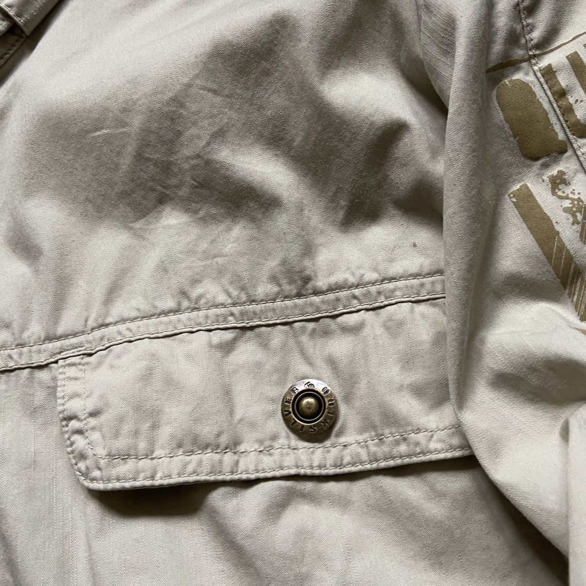 Quiksilver 📌 Vintage Quiksilver Utility Jacket Y2K Military Workwear Size US L / EU 52-54 / 3 - 6 Thumbnail
