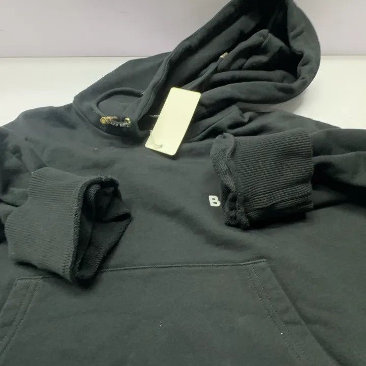 Balmain Balmain Black Logo Print Casual Hoodie -2507 Size M / US 6-8 / IT 42-44 - 7 Thumbnail