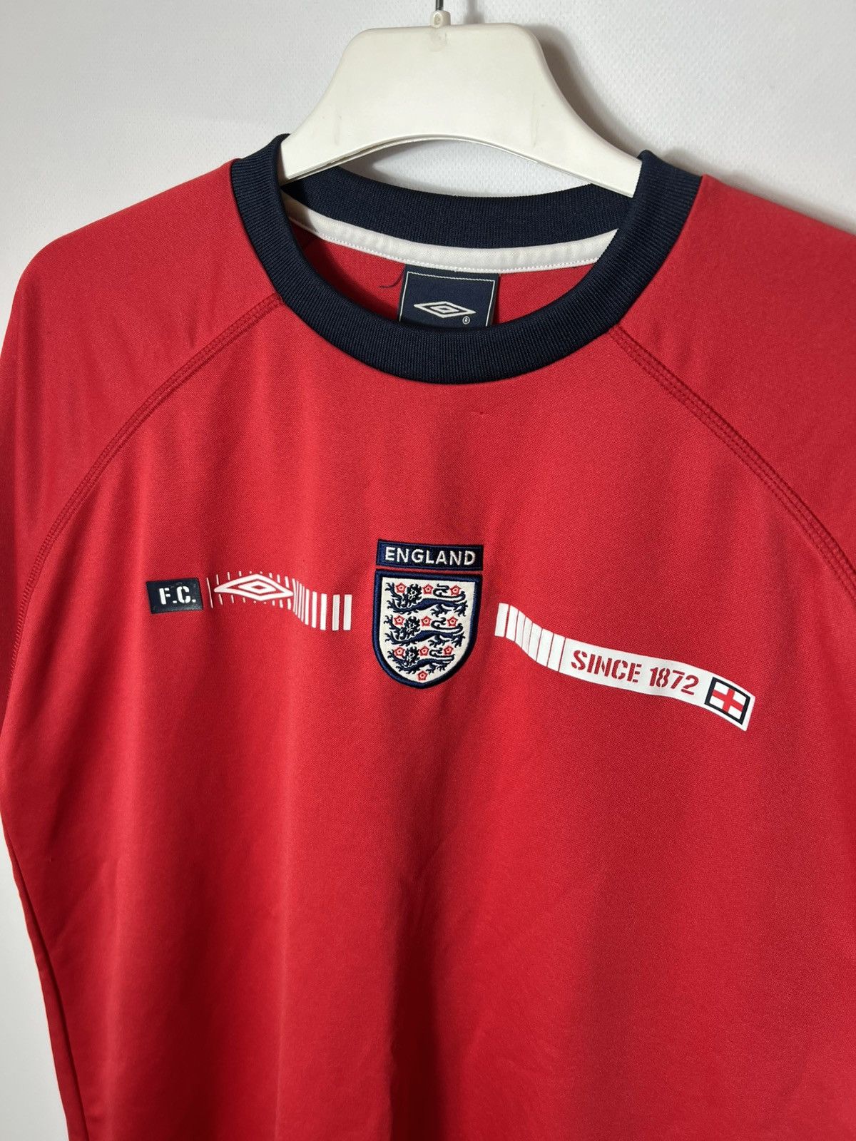 Umbro Vintage sportswear 08-09 Umbro England Soccer Football Tee Size US L / EU 52-54 / 3 - 2 Thumbnail