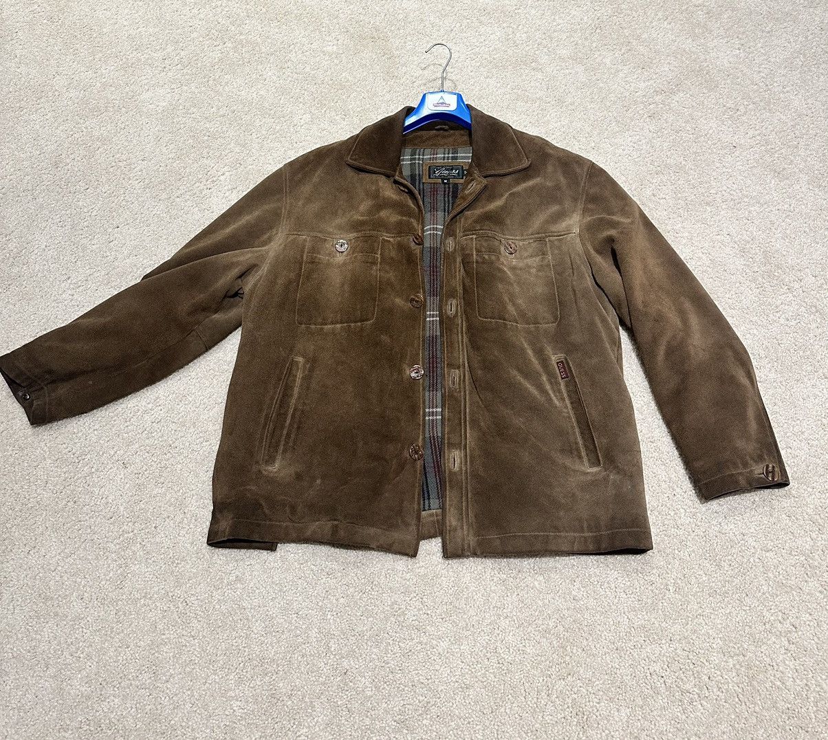Guess × Vintage Vintage Suede leather Jacket Size US M / EU 48-50 / 2 - 1 Thumbnail