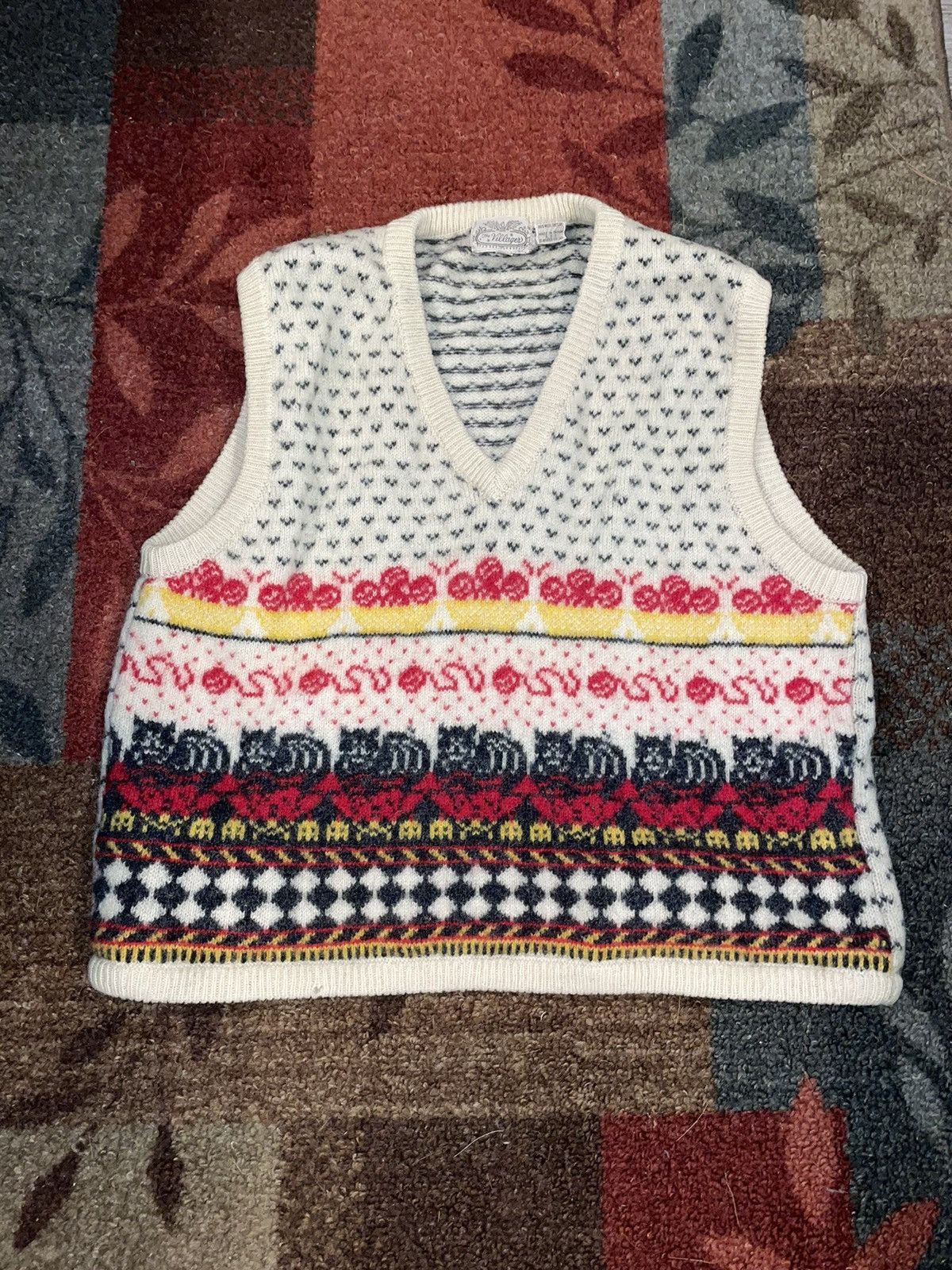 Vintage Vintage Sweater Vest Size US L / EU 52-54 / 3 - 1 Thumbnail