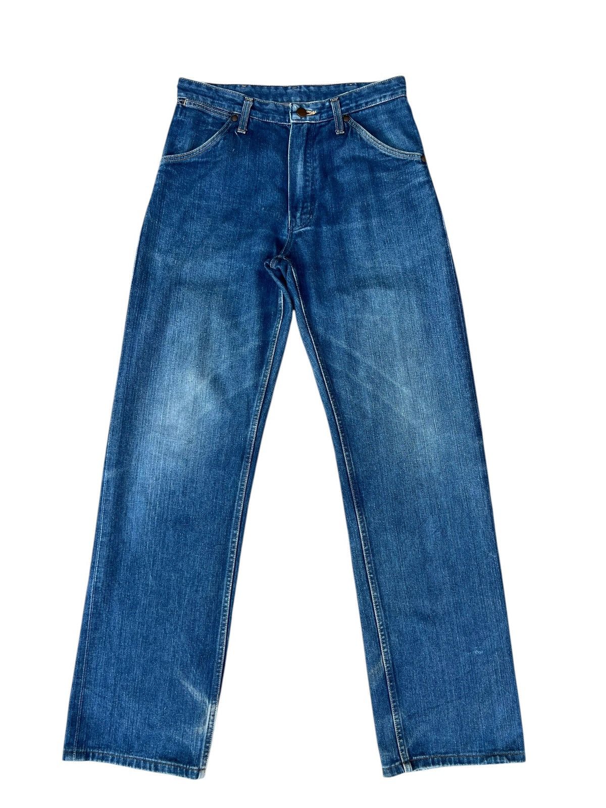 Wrangler Vintage 90s Wrangler Blue Bell Faded Denim Selvedge Jeans Size US 30 / EU 46 - 1 Thumbnail