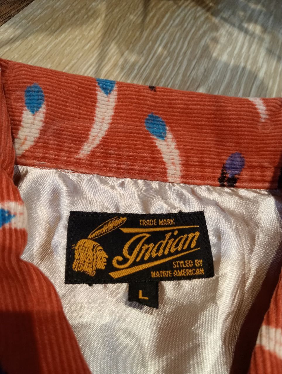 Toyo Enterprises INDIAN by TOYO ENTERPRISES NATIVE AMERICAN CORDUROY SHIRT Size US L / EU 52-54 / 3 - 6 Thumbnail