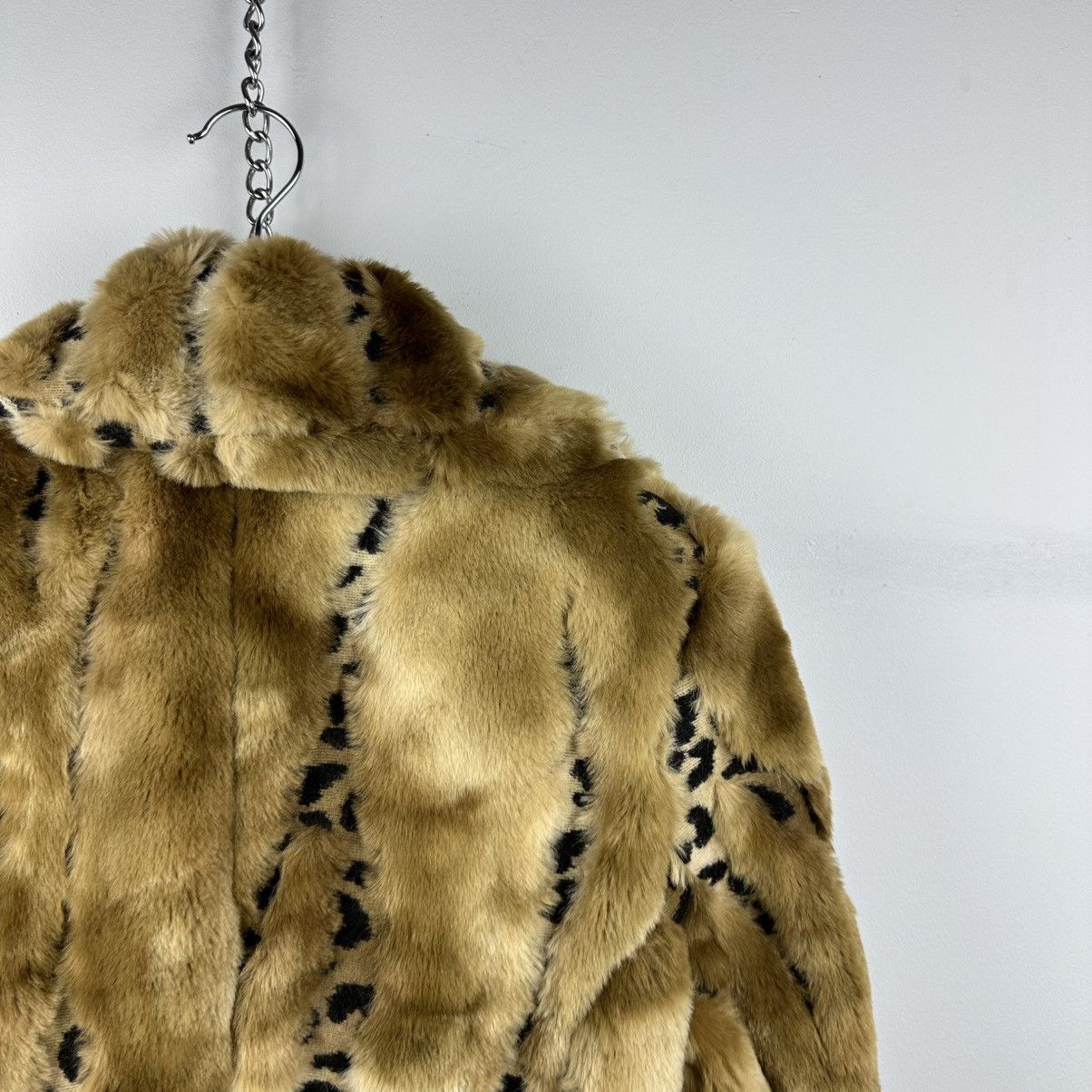 Vintage Vintage Bimbo Girl Y2K Glamour Leopard Fur Coat Size M / US 6-8 / IT 42-44 - 15 Thumbnail