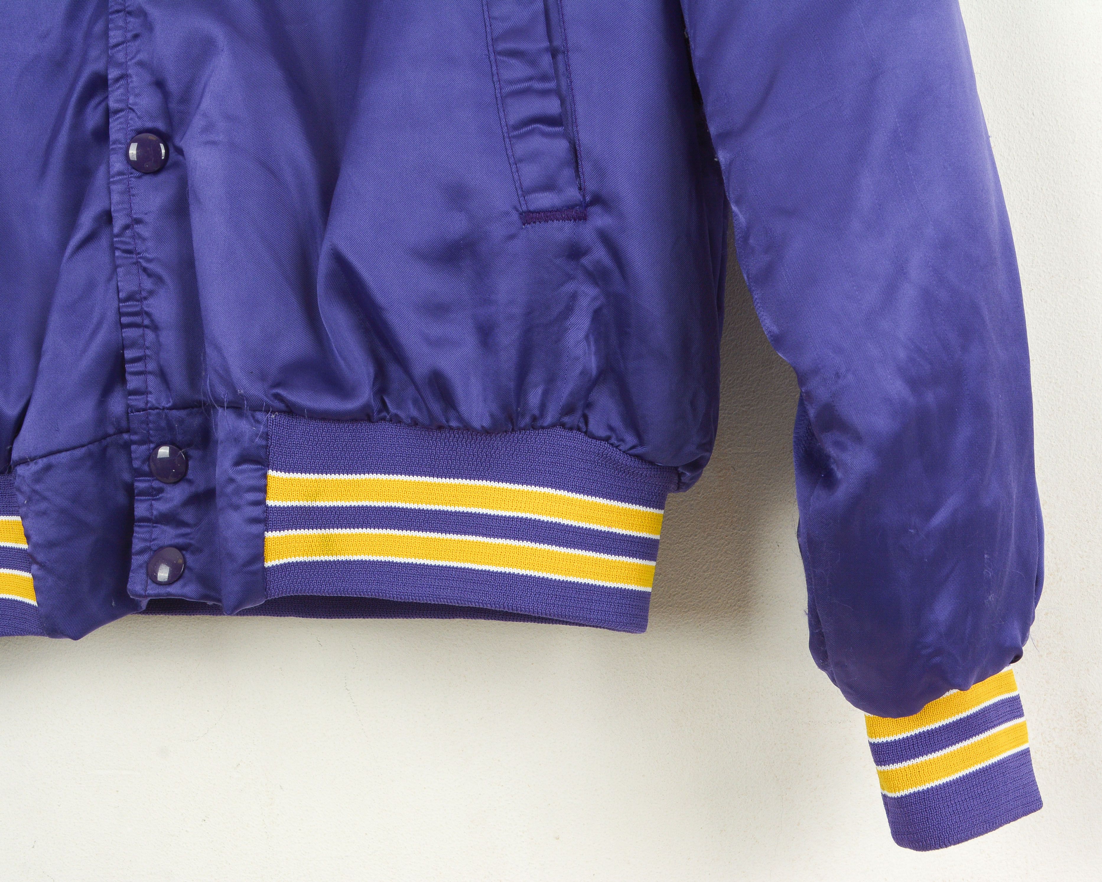 Chalk Line MINNESOTA VIKINGS 1970's Vintage men's L Nylon Satin Bomber Size US L / EU 52-54 / 3 - 4 Thumbnail
