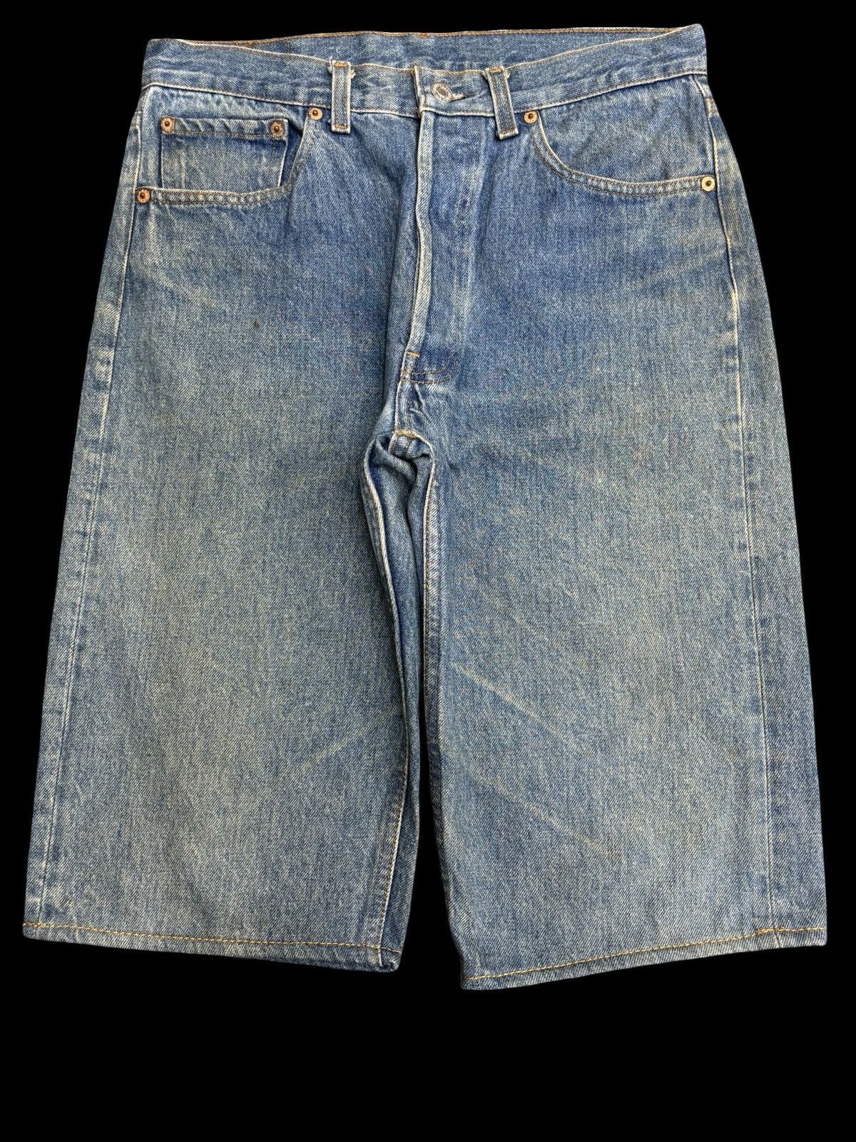 Levi's 💥Vintage 90s💥Vintage Levis 501xx Original Short Denim F517 Size US 30 / EU 46 - 2 Thumbnail