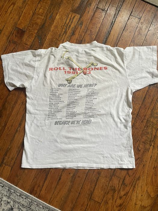 Vintage 91/92 Rush “Roll the Bones” Tour Tee | Grailed