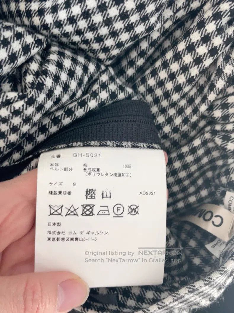 Comme des Garcons Comme Des Garcons size S Houndstooth Half Skirt Size 23" - 6 Thumbnail