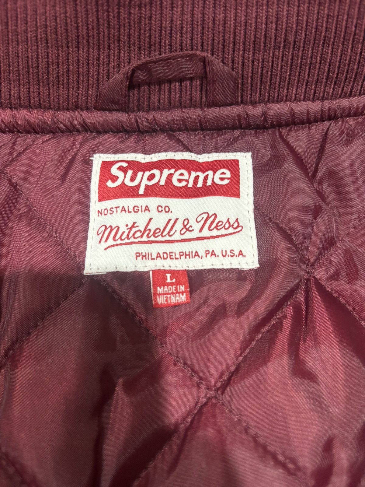 Mitchell & Ness × Supreme Supreme camo logo varsity jacket Size US M / EU 48-50 / 2 - 4 Thumbnail