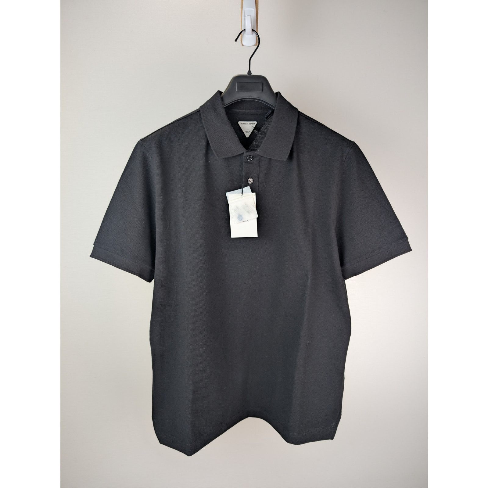 o1rshd1 Cotton Piquet Polo Shirt in Black