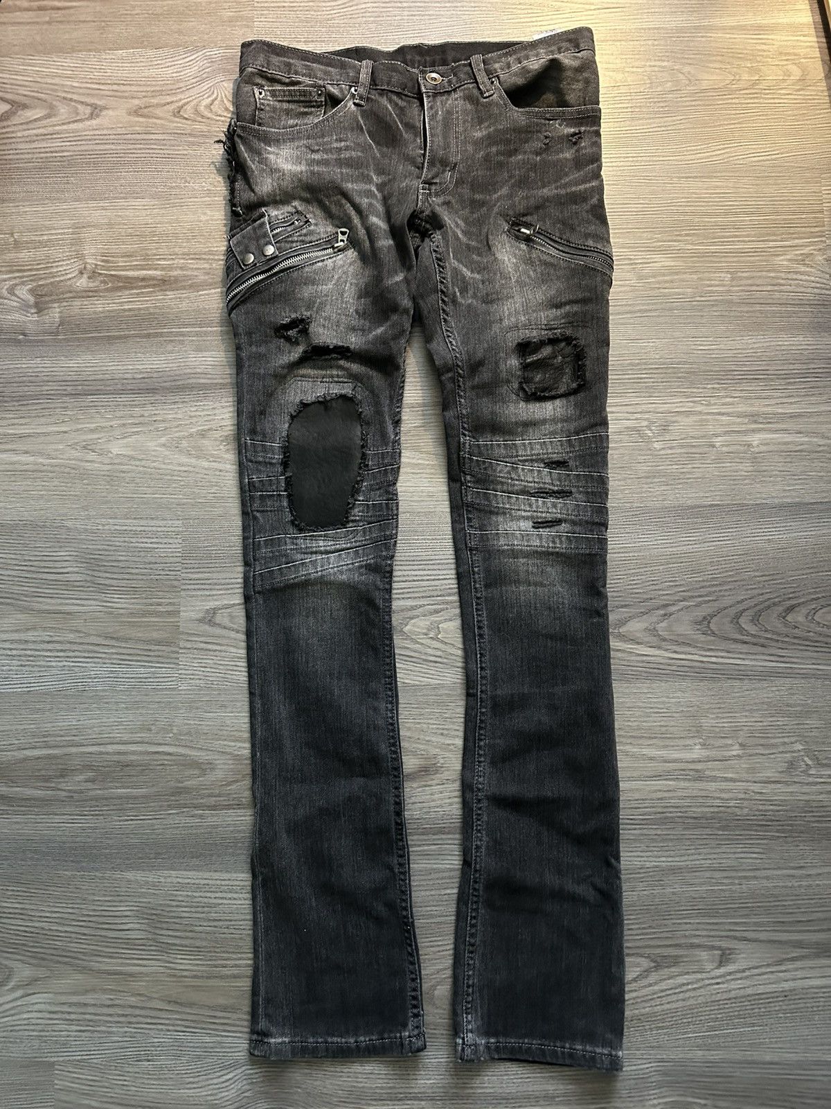 Le Grande Bleu (L.G.B.) LGB Paint Splatter Distressed S-Wolf Jap