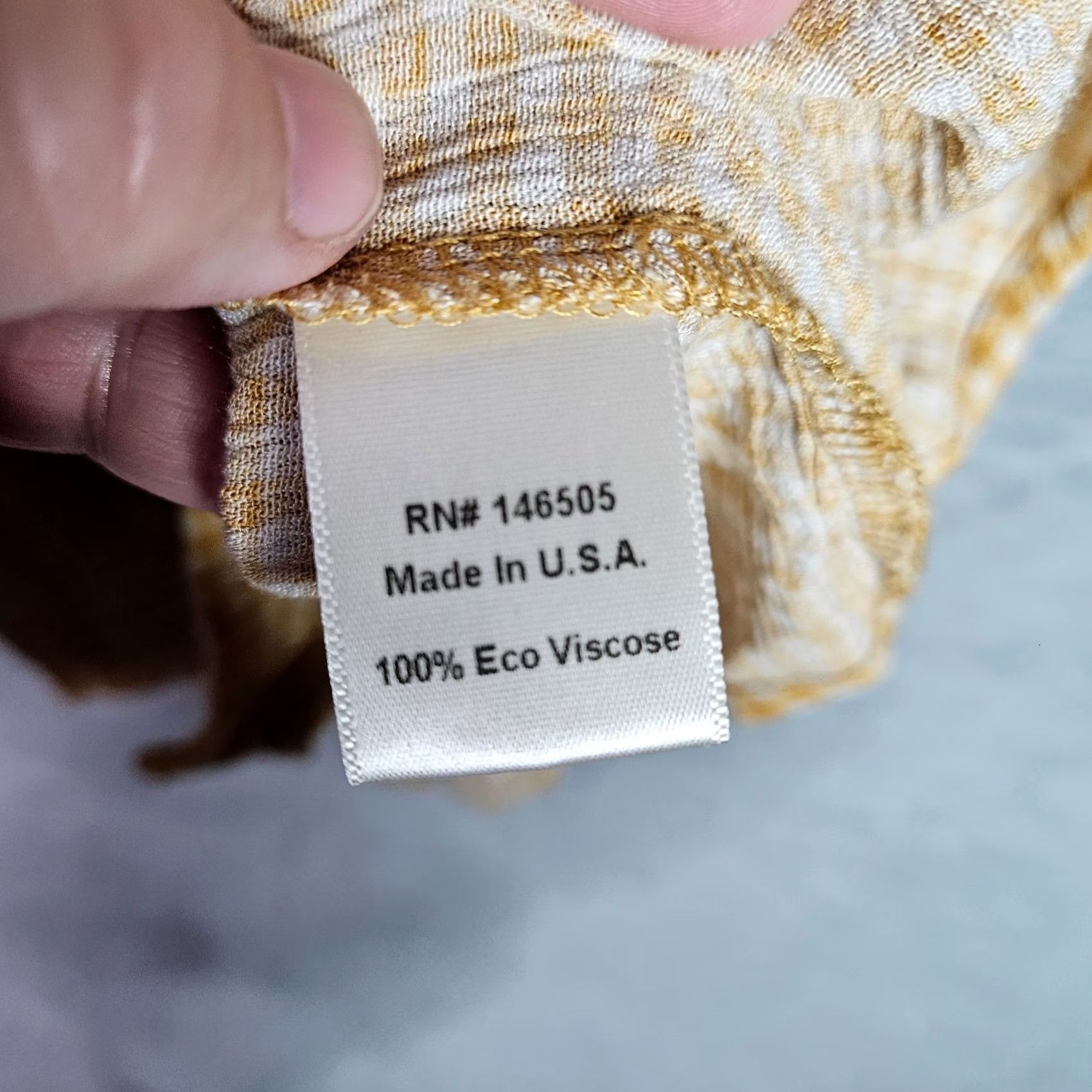Vintage LA Relaxed Womens Dress Gingham Yellow Viscose Short Sleeve Button Front A-Line Casual Above the Knee Adult Small Size S / US 4 / IT 40 - 4 Thumbnail