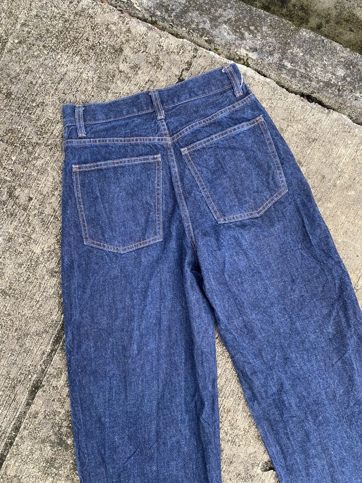 Lemaire × Uniqlo Uniqlo x Lemaire Japan Baggy Blue Denim Pants Jeans Size 25" / US 0 / IT 36 - 5 Thumbnail