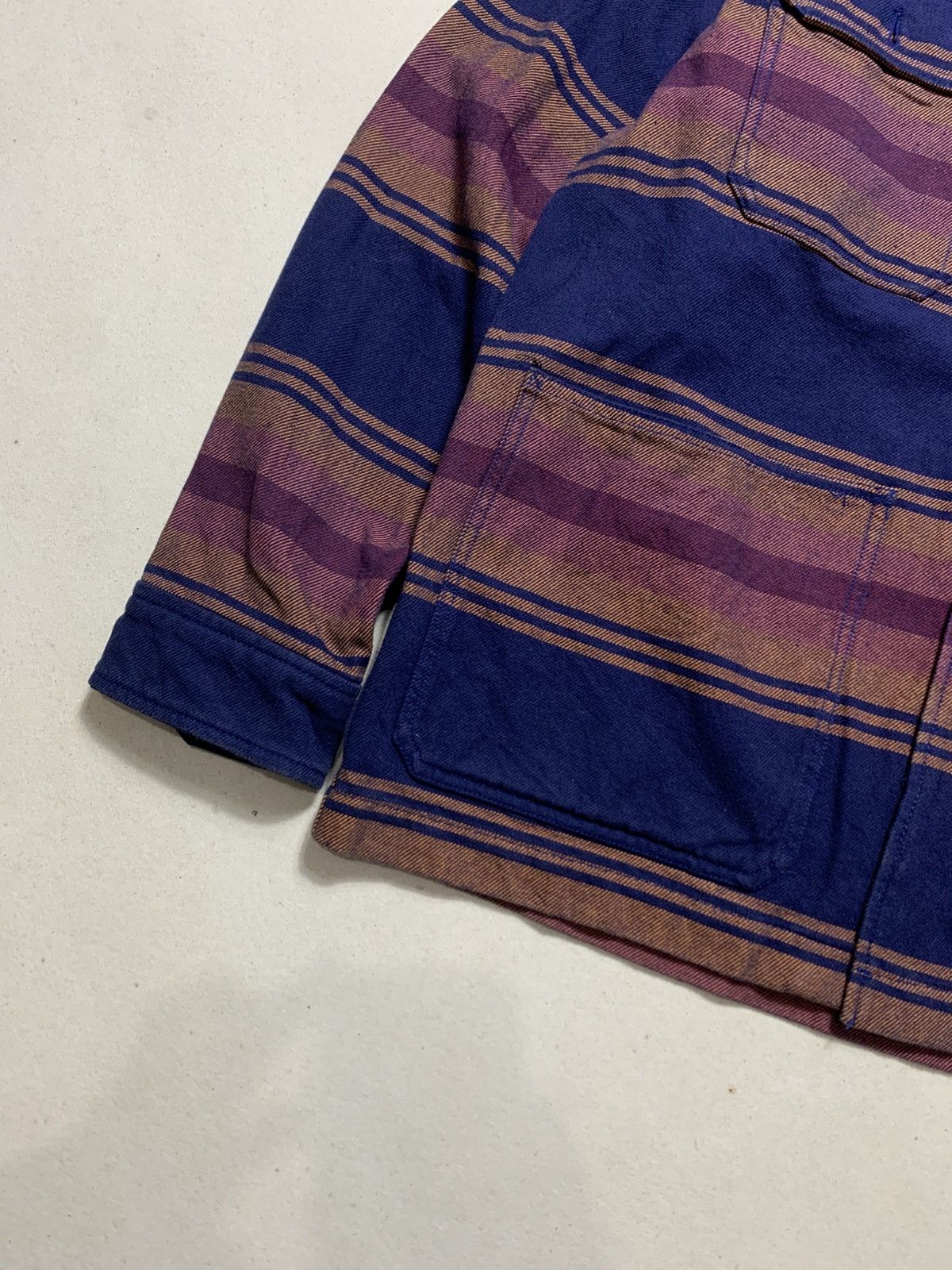 Japanese Brand Houston Union Made Concho Button Border Viyella Coverall Size US M / EU 48-50 / 2 - 5 Thumbnail