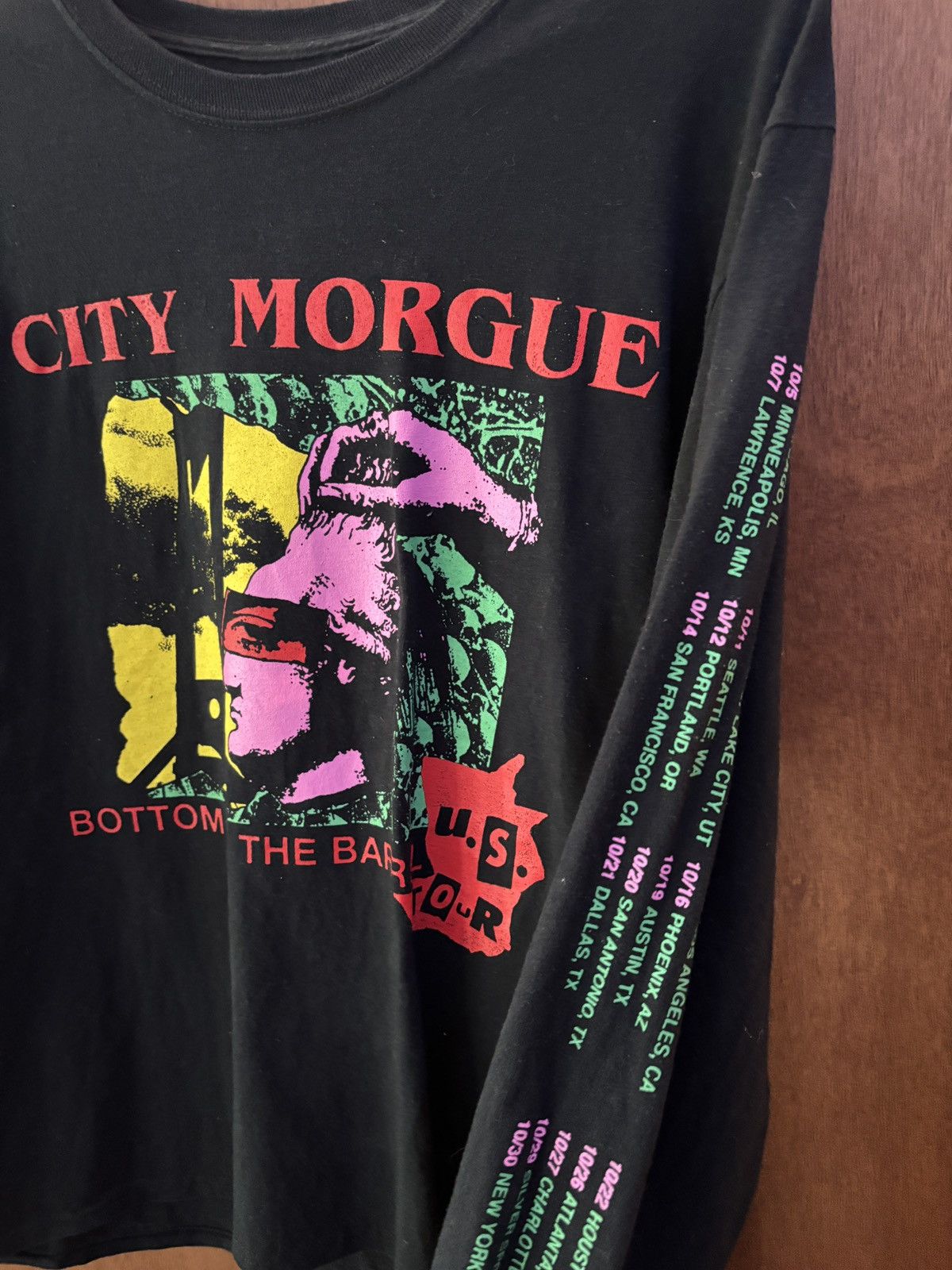 Band Tees City morgue bottom of the barrel 2021 longsleeve large Size US L / EU 52-54 / 3 - 2 Thumbnail