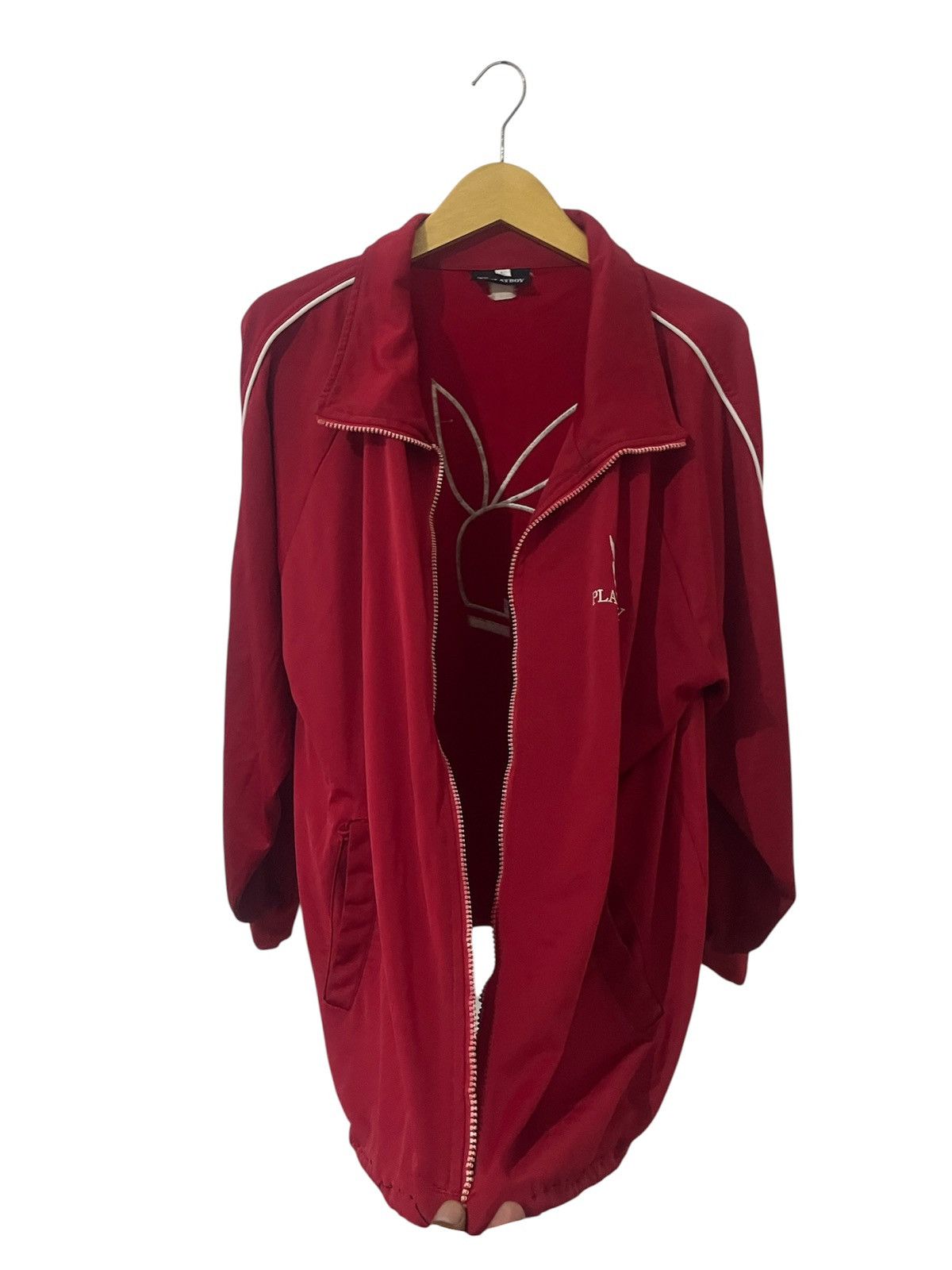 Playboy Vintage 90s Playboy Red Jacket Size US L / EU 52-54 / 3 - 3 Thumbnail