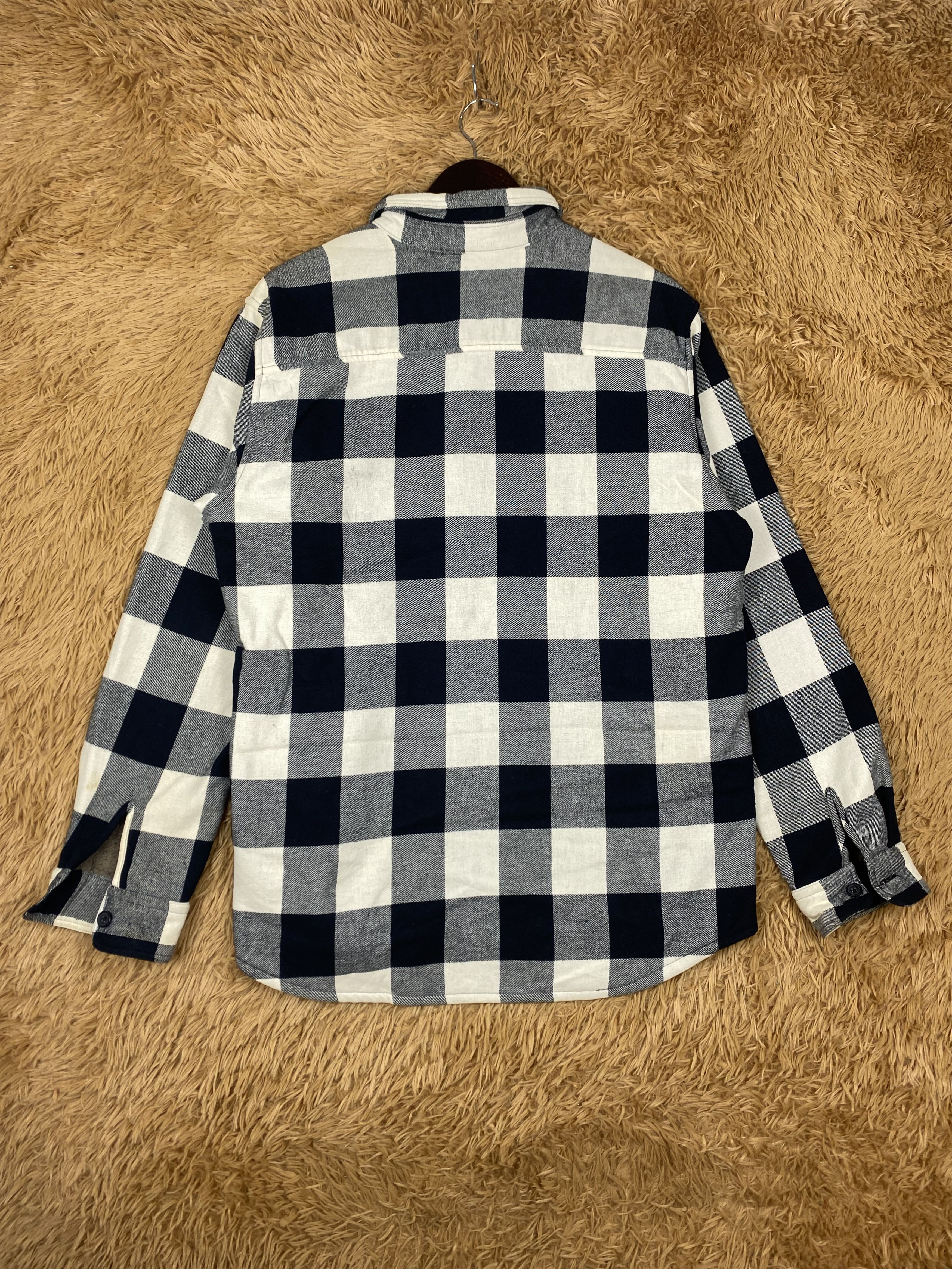 GU Vintage GU Checkered Fleece Lining Jacket DJ0432 Size US L / EU 52-54 / 3 - 5 Thumbnail