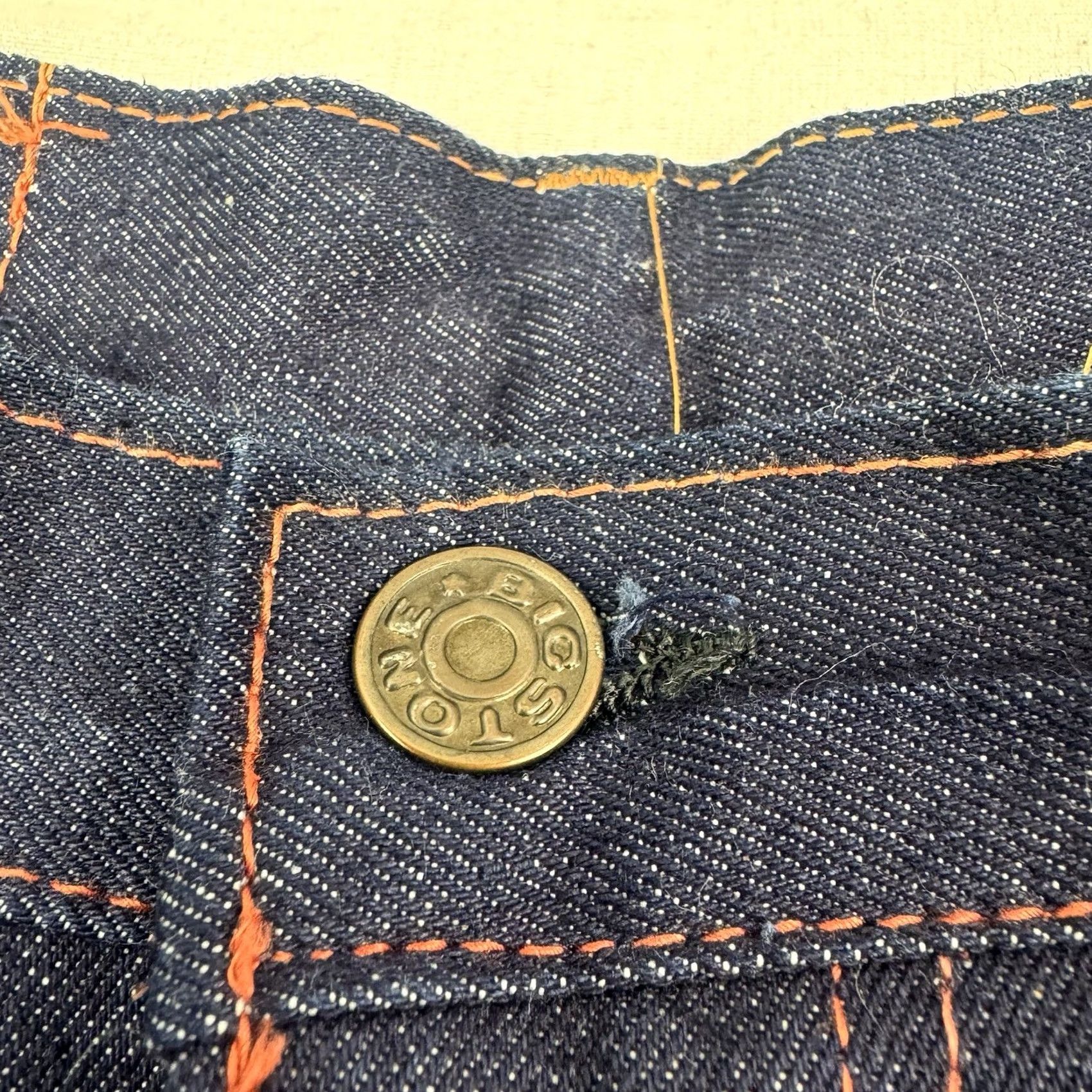 Vintage VINTAGE Jeans Adult 30x30 High Waist Obscure Random Chungbagi 80s 80s Straight Blue Cotton Zip Mens Jeans Size US 30 / EU 46 - 3 Thumbnail