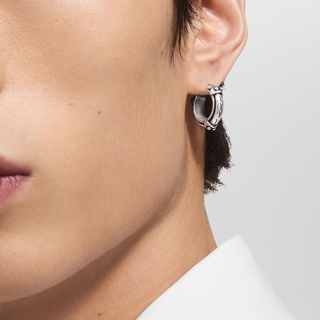 Louis Vuitton LV Lozine Hoop Earring Size ONE SIZE - 4 Thumbnail