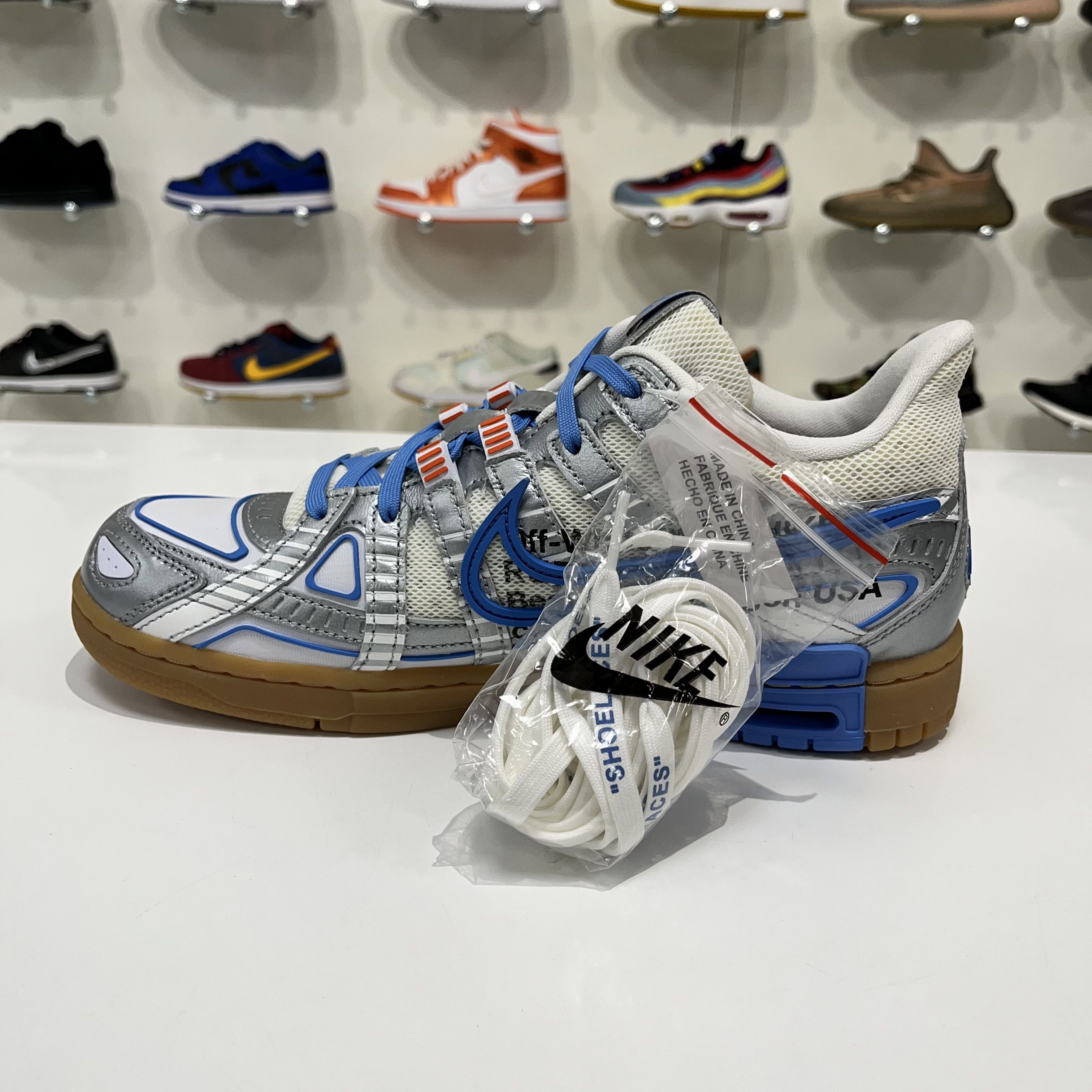 Nike × Off-White NIKE DUNK RUBBER LOW X OFF-WHITE UNIVERSITY BLUE Size US 9.5 / EU 42-43 - 12 Thumbnail
