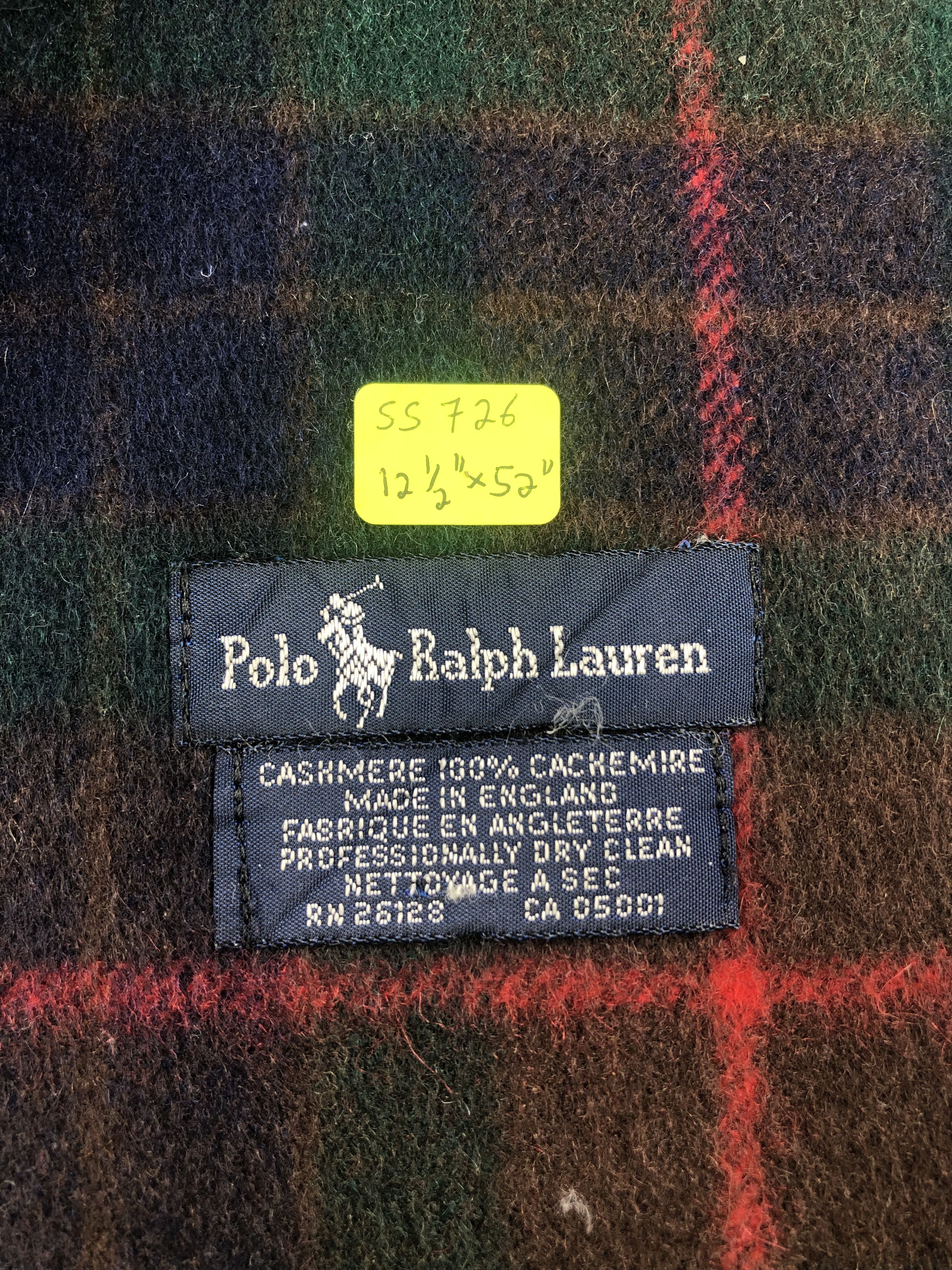 Polo Ralph Lauren Polo Ralph Lauren Cashmere Scarf / Muffler / Neckwear Size ONE SIZE - 5 Thumbnail