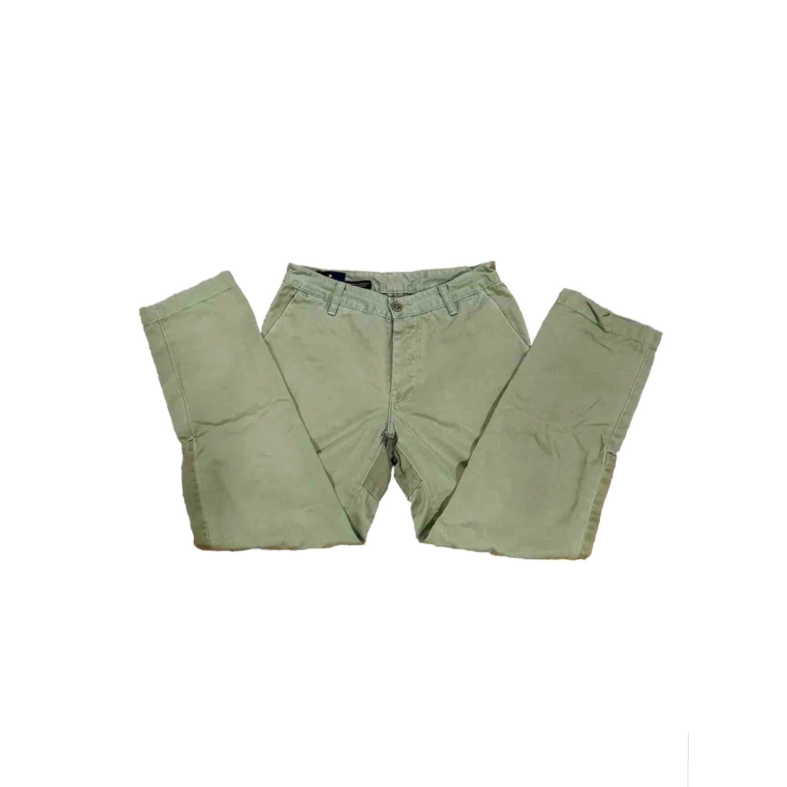Vintage Askov Finlayson Vermillion Twill Pants Men 30x30 Green Reinforced Knees Seat Tailored Chino Casual USA Size US 28 / EU 44 - 6 Thumbnail