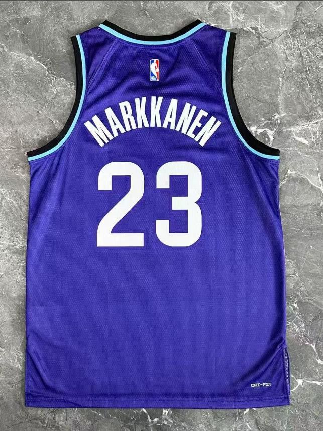 NBA 2026 Utah Jazz 23 Lauri Markkanen Jersey Purple Size US M / EU 48-50 / 2 - 2 Thumbnail