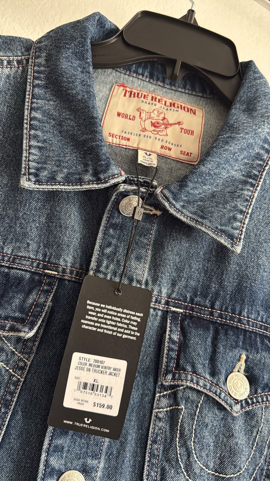 True Religion True Religion Trucker Jacket Size US XL / EU 56 / 4 - 2 Thumbnail