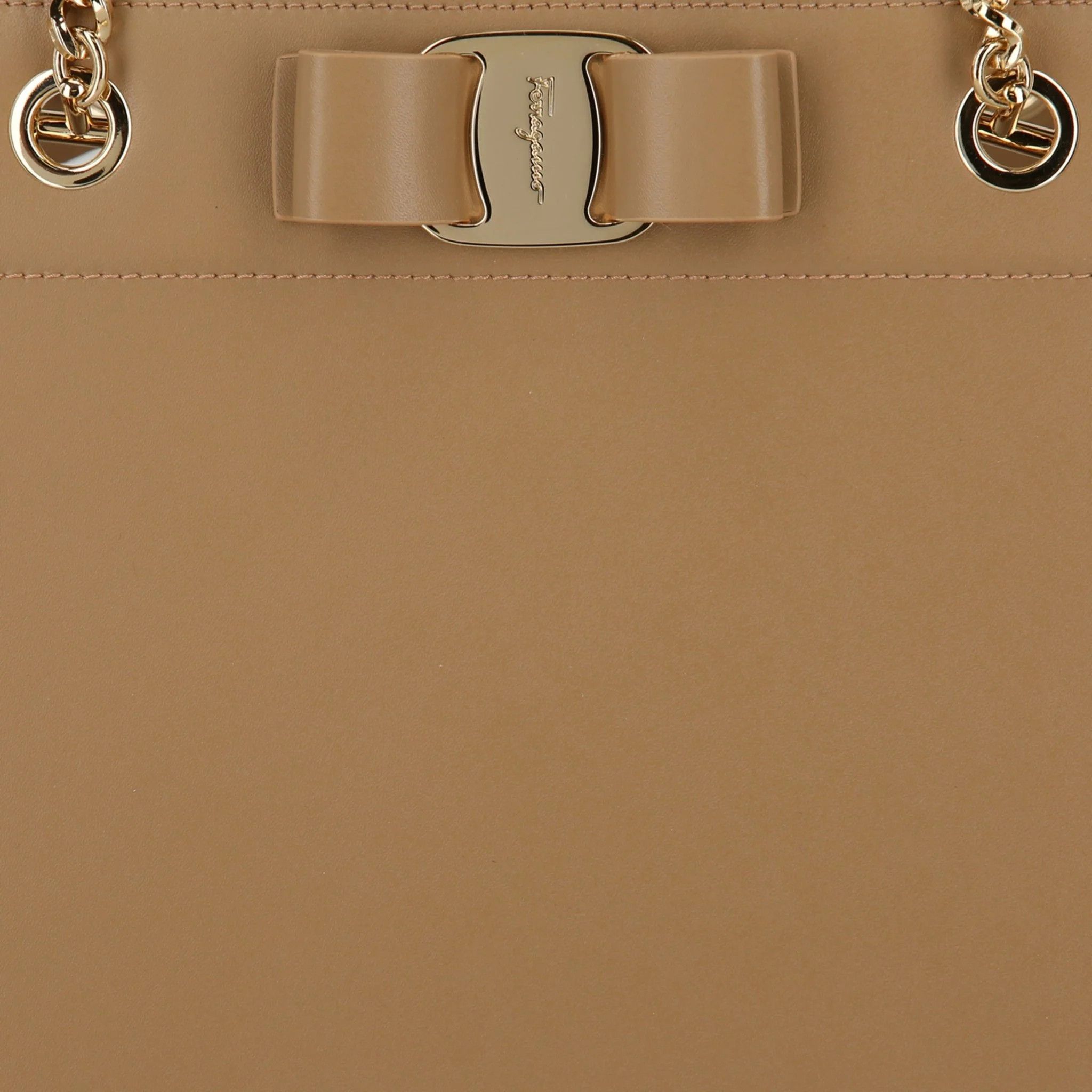 Salvatore Ferragamo o1s1rm1124 Size: OS / Vara Bow Leather Tote Bag in Camel Size ONE SIZE - 5 Thumbnail