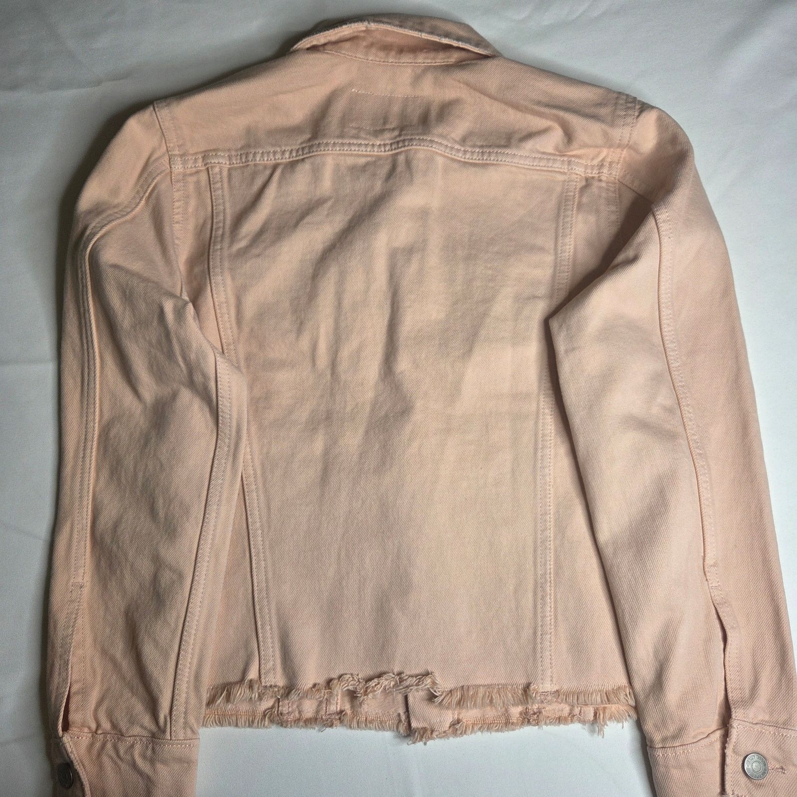 Lucky Brand Women's Lucky Brand Tomboy Trucker Pink Denim Jean Jacket Size M / US 6-8 / IT 42-44 - 4 Thumbnail