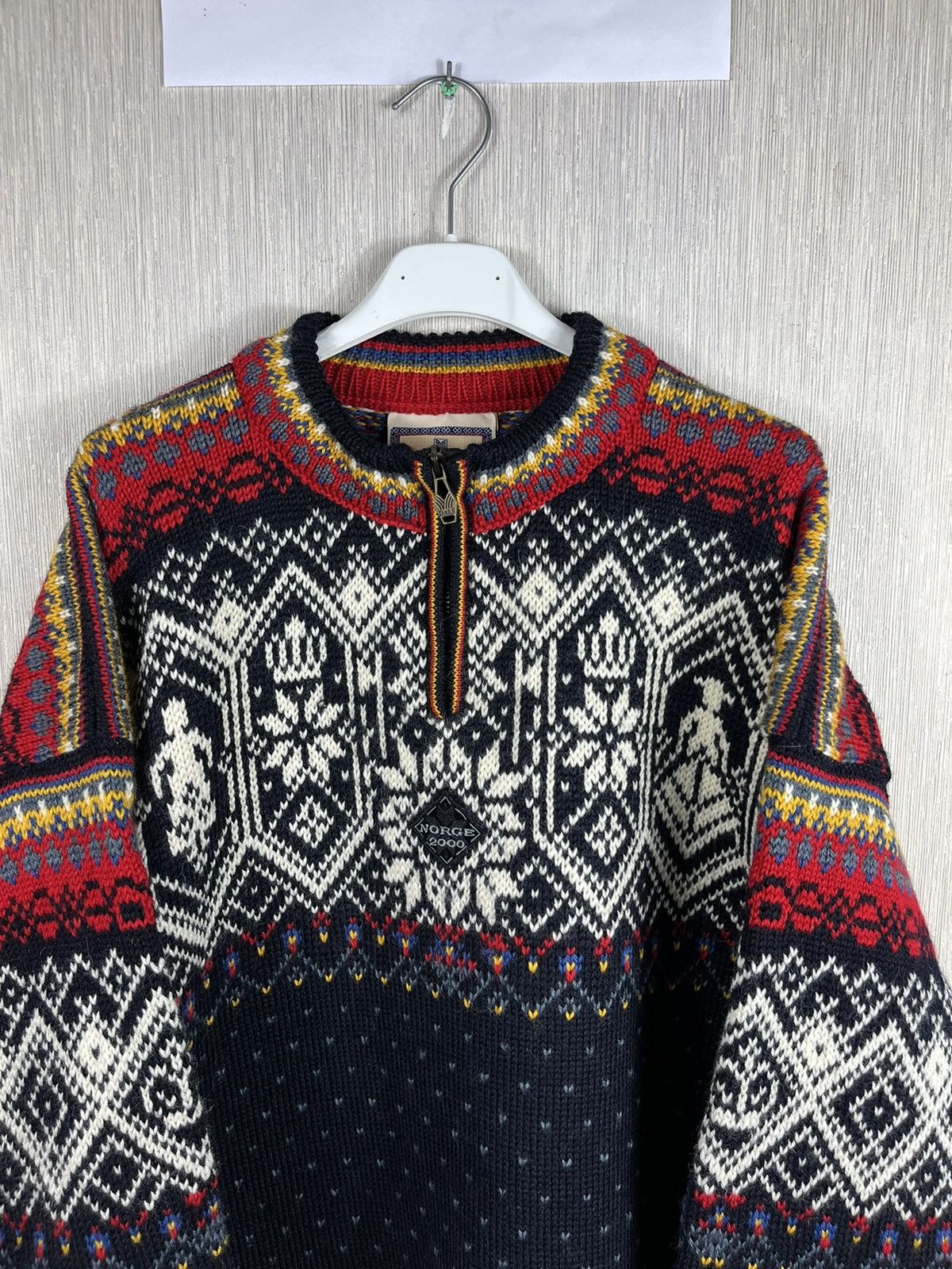 Dale Of Norway × Vintage Vintage Dale of Norway wool heavy patterned zip sweater knit Size US L / EU 52-54 / 3 - 5 Thumbnail