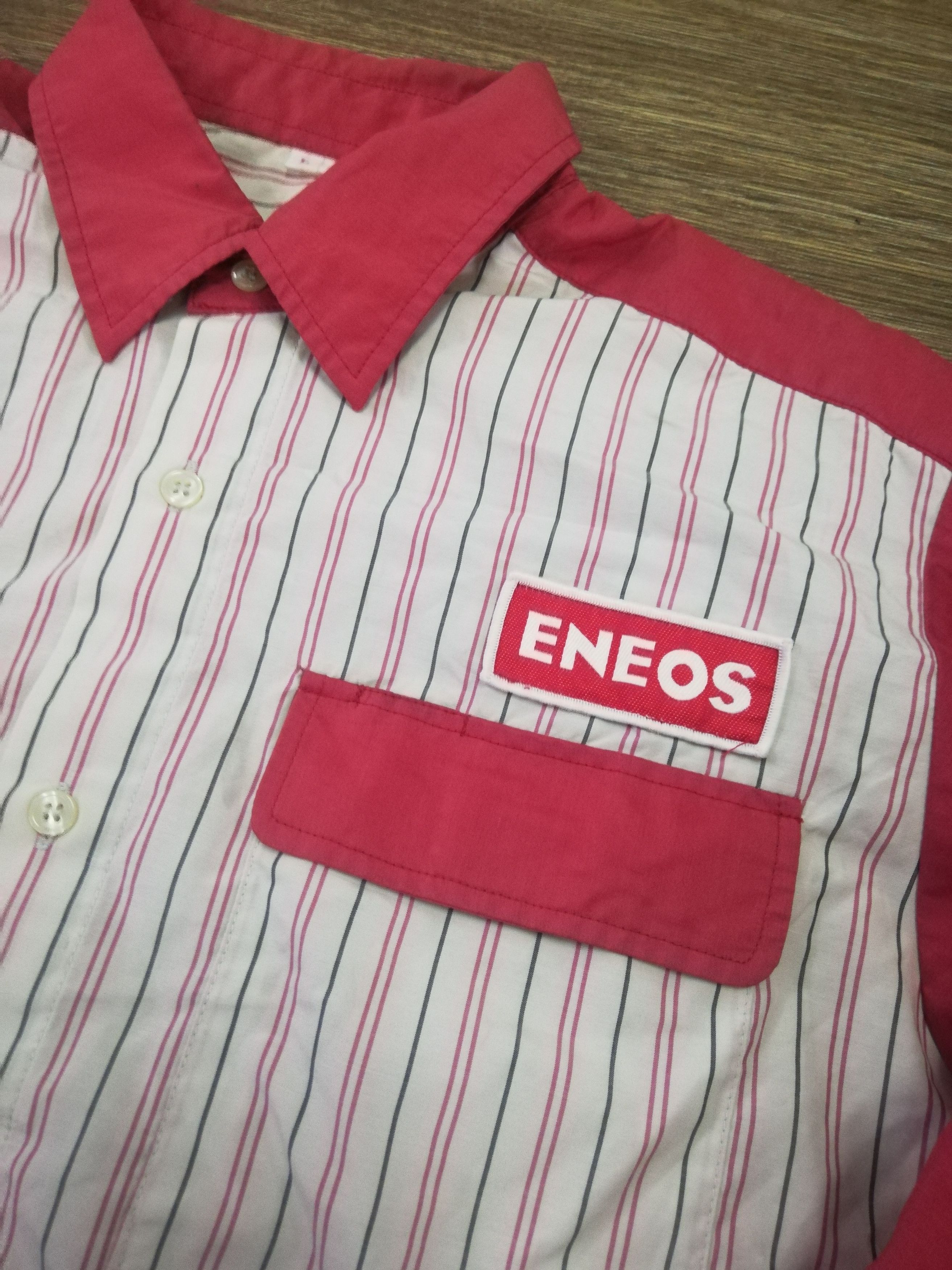 Japanese Brand Vintage ENeos workshirt Size US L / EU 52-54 / 3 - 2 Thumbnail