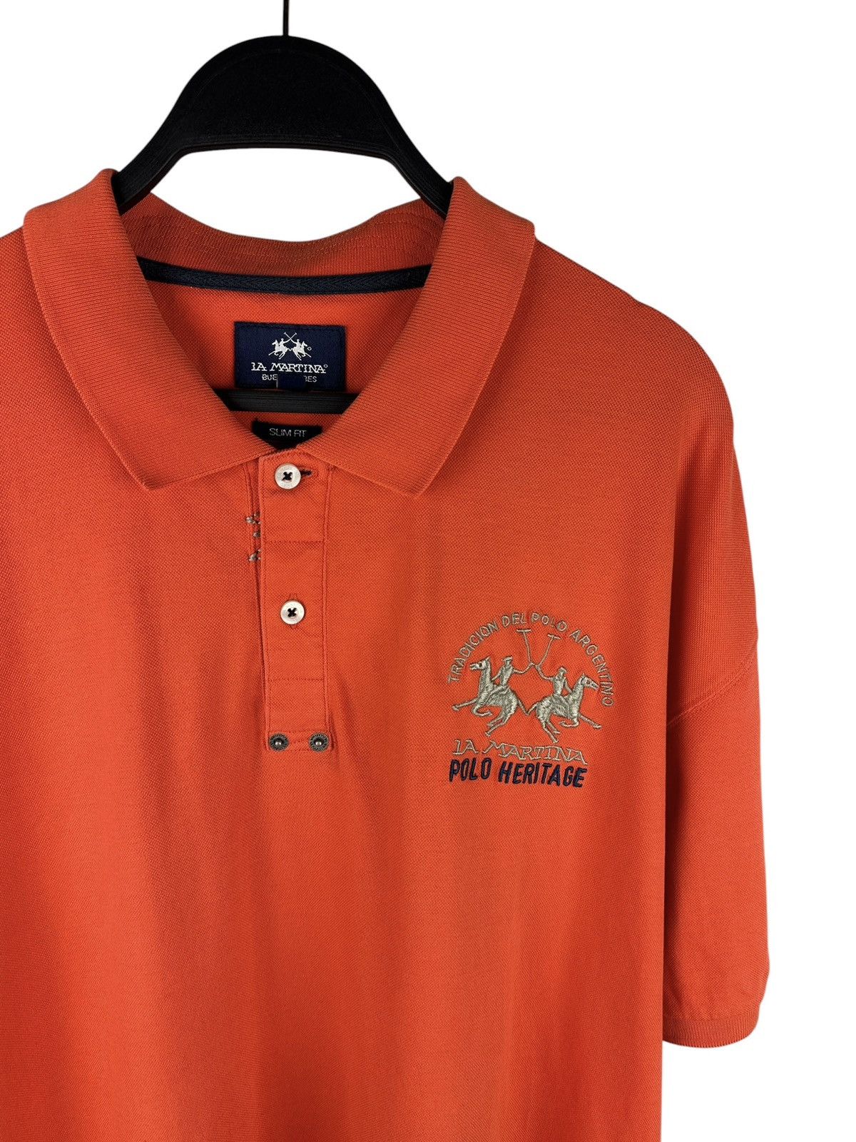 La Martina La Martina Polo Heritage Embroidered Logo Polo T-Shirt 3XL Size US XXL / EU 58 / 5 - 13 Thumbnail