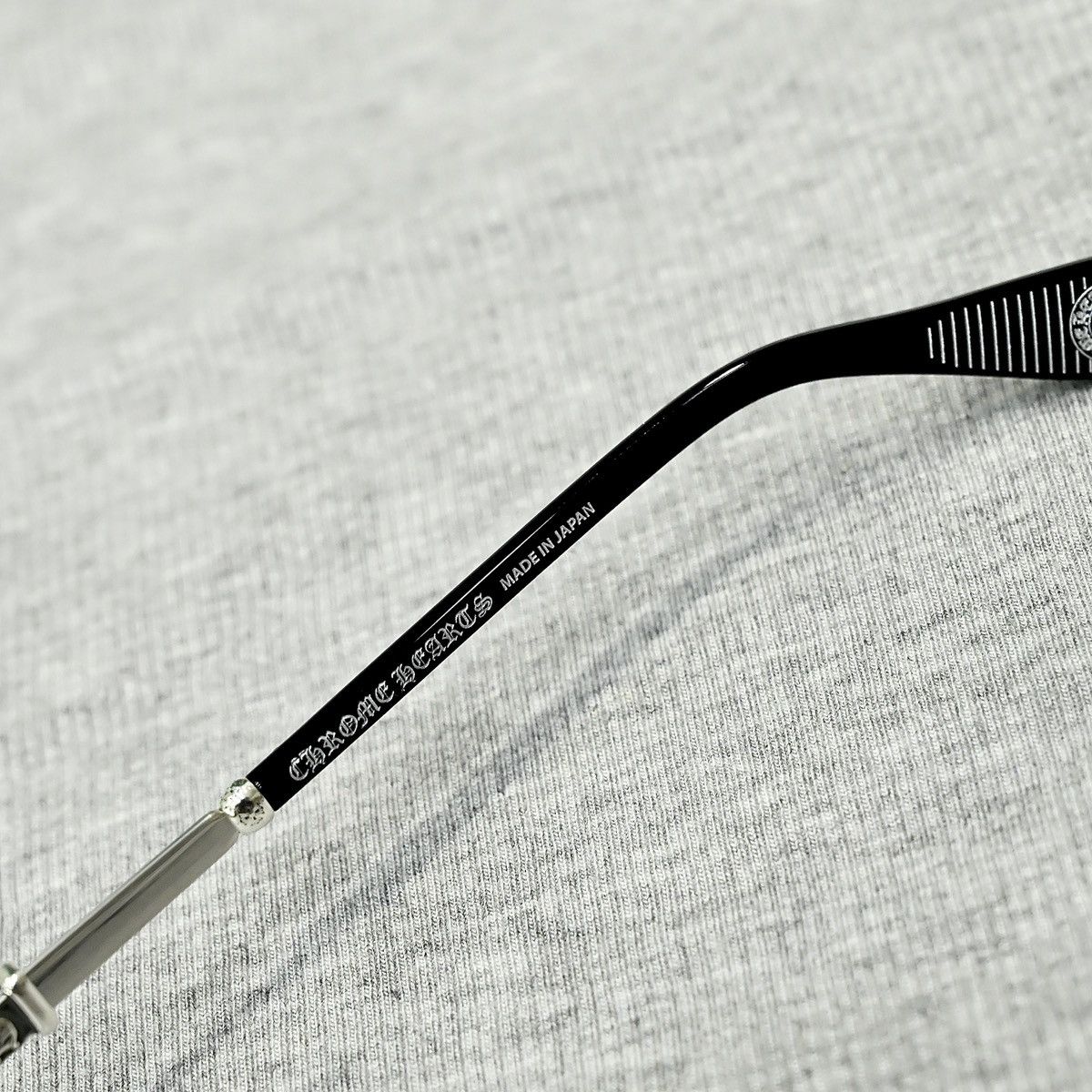 Chrome Hearts CHROME HEARTS BONENNOISSEUR II BLACK/BRUSHED SILVER GLASSES Size ONE SIZE - 7 Thumbnail