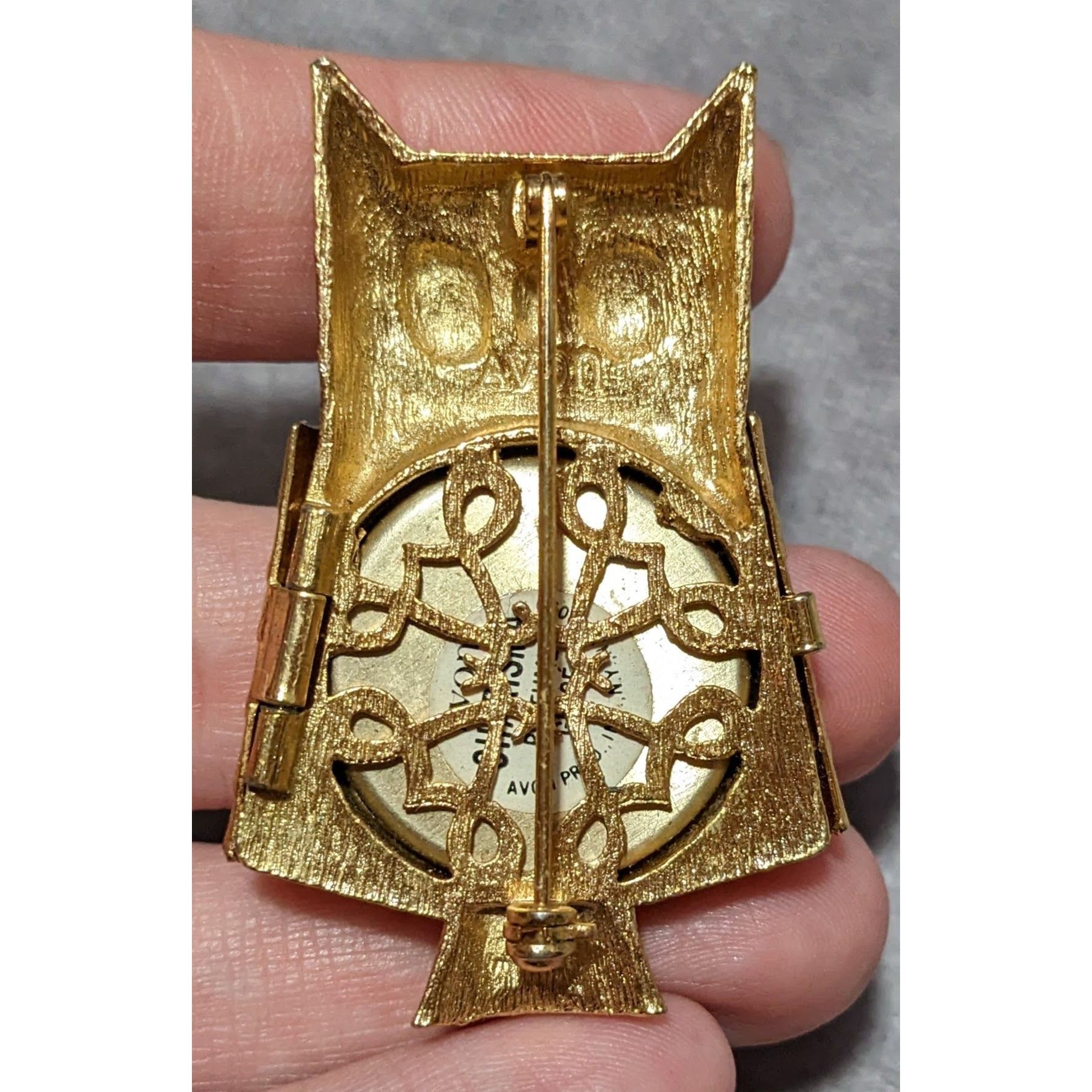 Other Vintage Avon Owl Gold Tone Solid Perfume Holder Size ONE SIZE - 10 Thumbnail