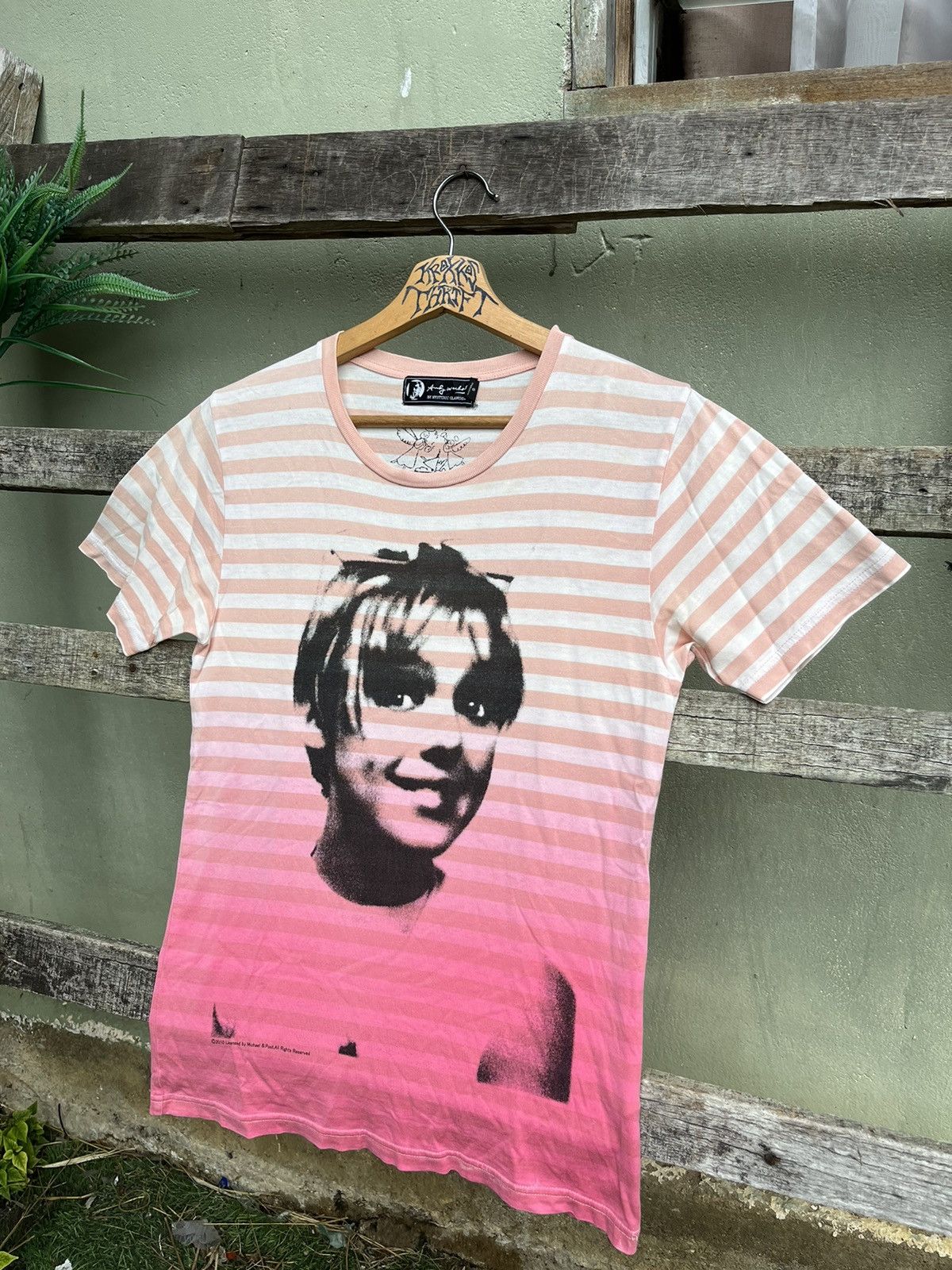 Andy Warhol × Hysteric Glamour × Japanese Brand 💥Hysteric Glamour x Andy Warhol Big Logo 2 tone tee 🇯🇵 Size US S / EU 44-46 / 1 - 1 Thumbnail