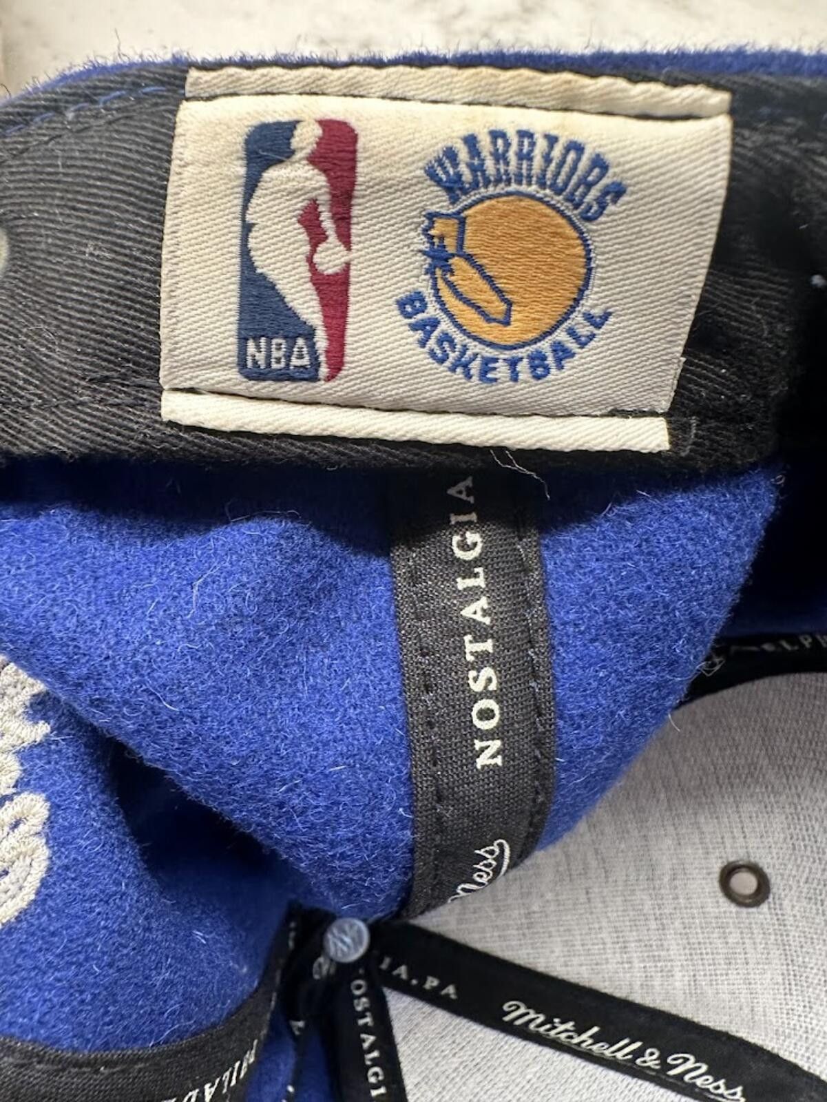 Mitchell & Ness Mitchell & Ness Warriors Wool Strapback Hat Size ONE SIZE - 4 Thumbnail