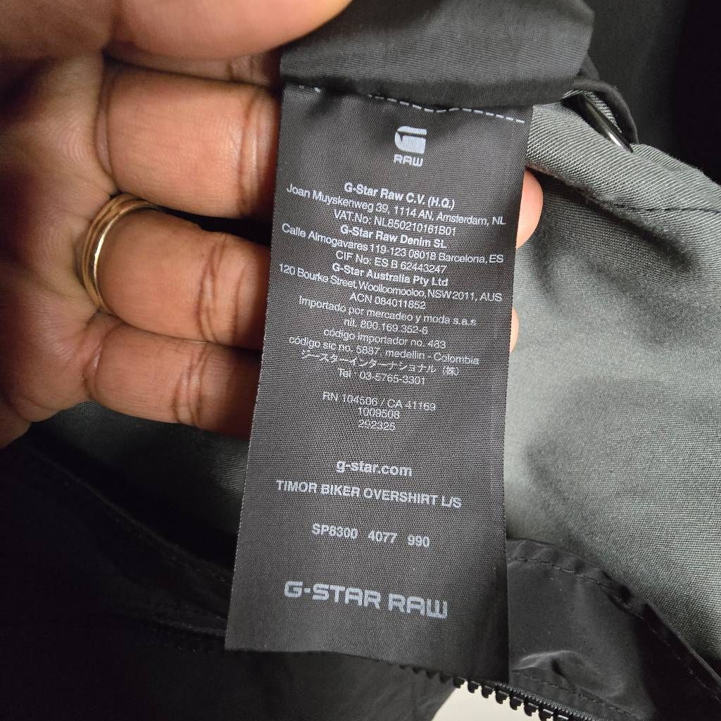 G-Star G-Star Raw Timor Biker Overshirt Jacket Women’s Small Black Size S / US 4 / IT 40 - 14 Thumbnail