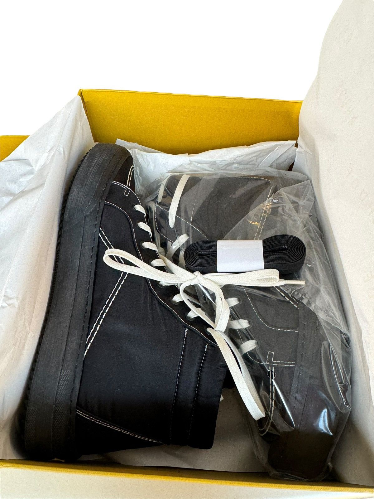 Rhude V1 High Triple Black Hi Sneaker Size US 12 / EU 45 - 4 Thumbnail