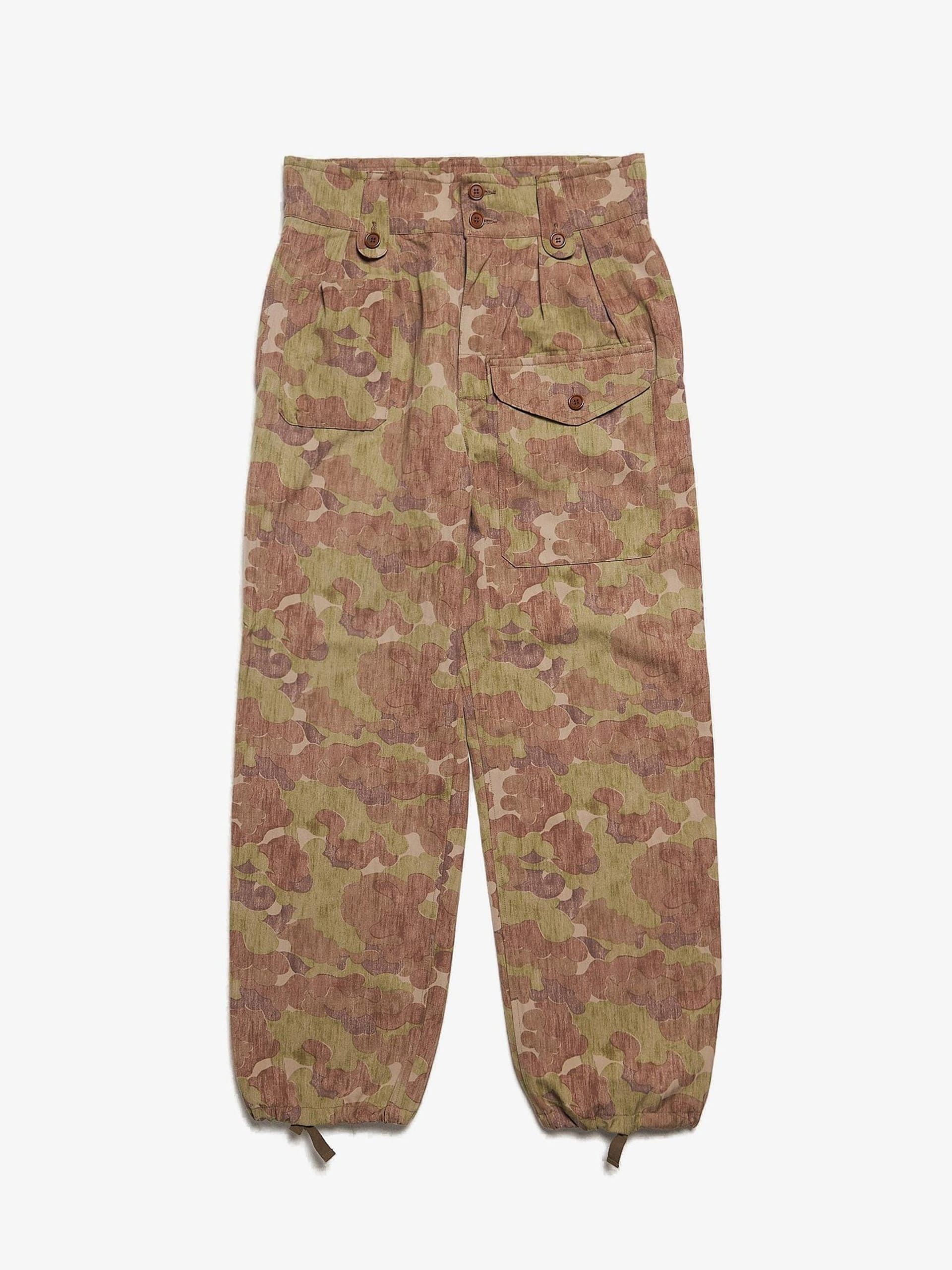 image of Visvim Khaki Cloud Military Cotton Pants, Men's (Size 36)