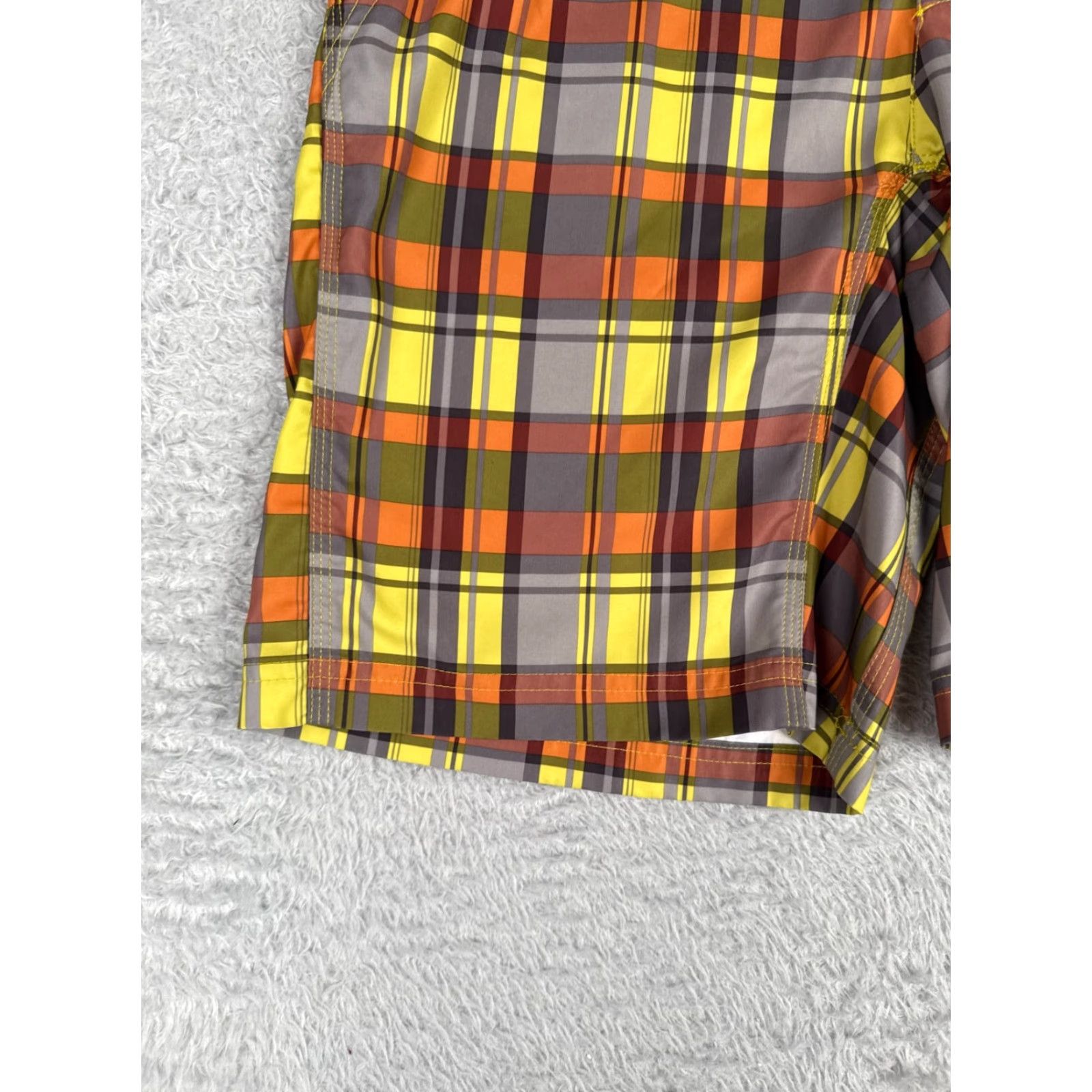 The North Face The North Face Mens Shorts Chino 30x10 Plaid Cotton Blend Yellow Brown Casual Mid Rise 30 Regular Pockets Logo Slim? Size US 30 / EU 46 - 3 Thumbnail