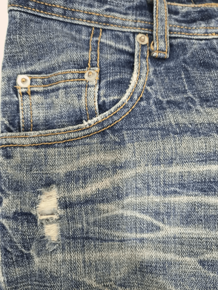 Japanese Brand Chouette Japan Mud Wash Minimalist Flare Jeans Size US 29 - 10 Thumbnail