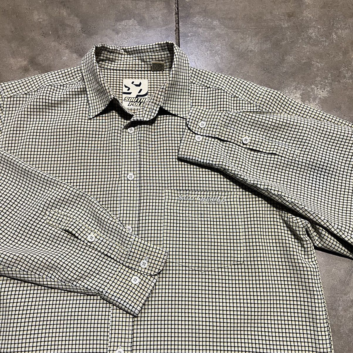 Southpole Vintage SouthPole Checkered Plaid Button Up Shirt Skater Y2K Size US L / EU 52-54 / 3 - 1 Thumbnail