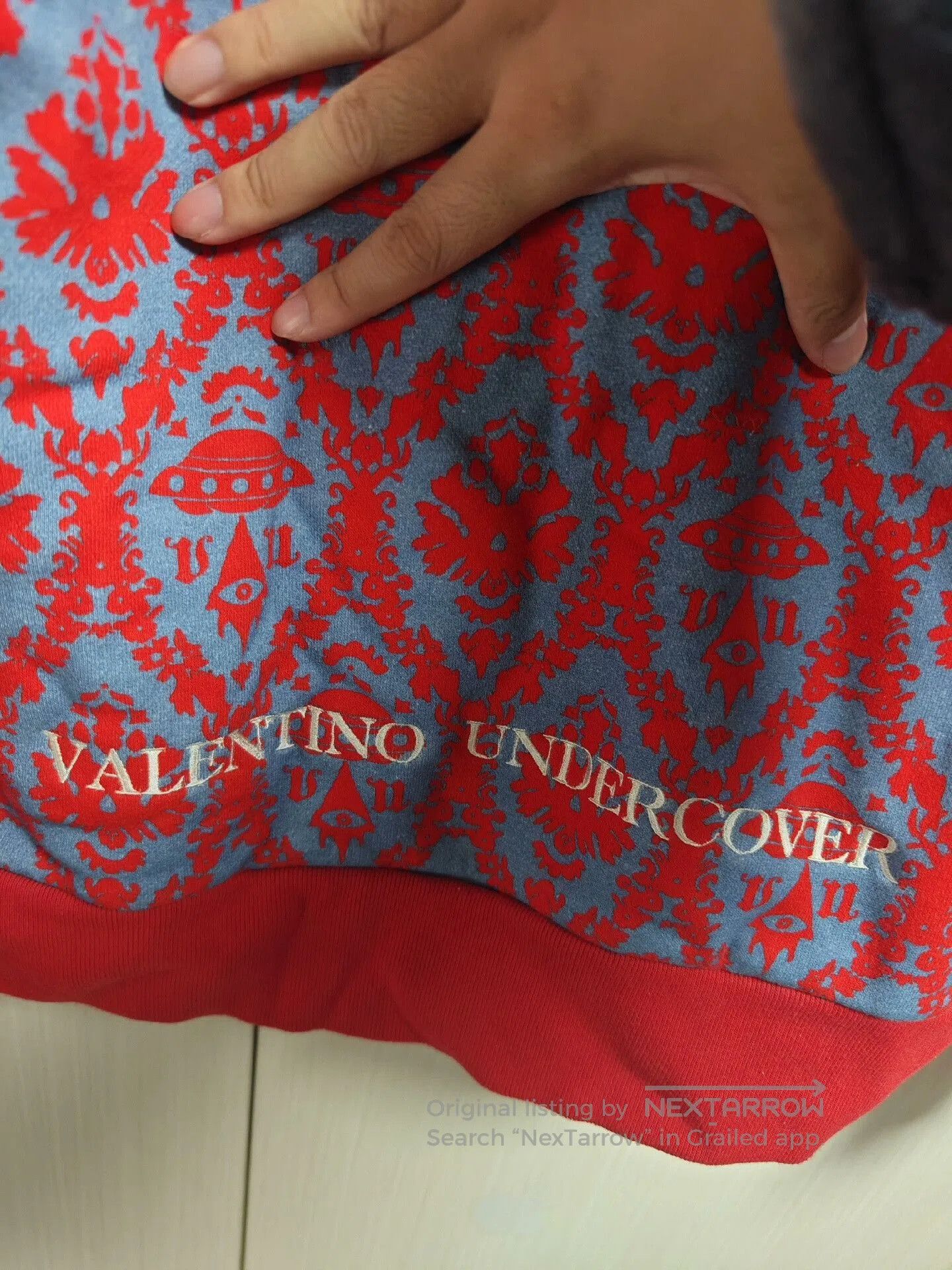 Valentino Valentino x Undercover UFO Print Hoodie. Size US L / EU 52-54 / 3 - 6 Thumbnail
