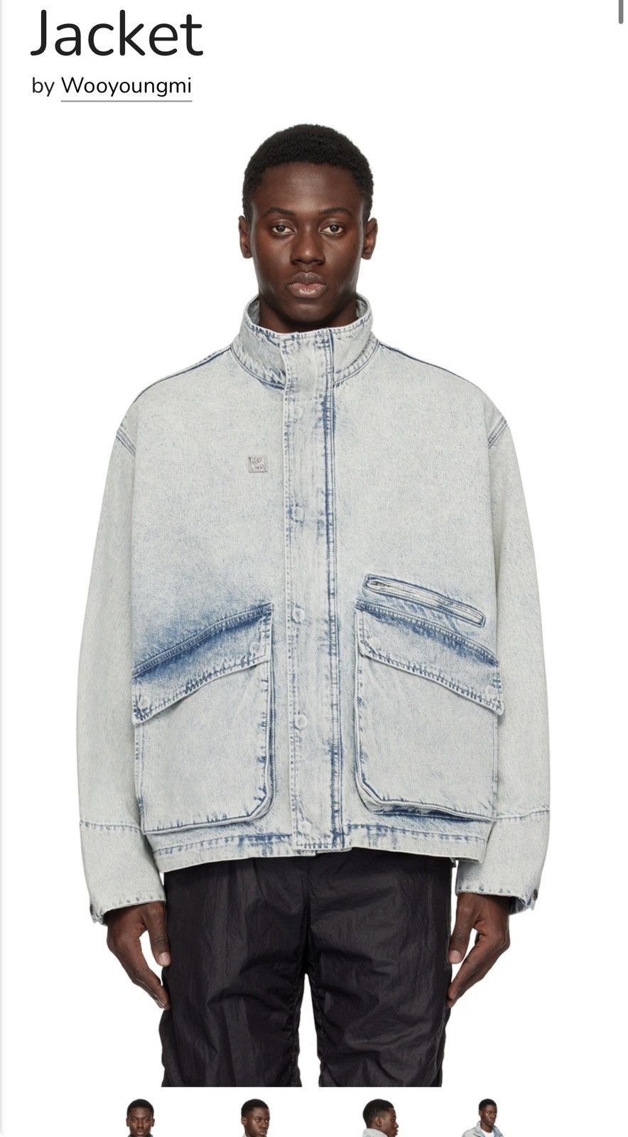 Wooyoungmi Wooyungmi blue plaque denim jacket Size US L / EU 52-54 / 3 - 2 Thumbnail