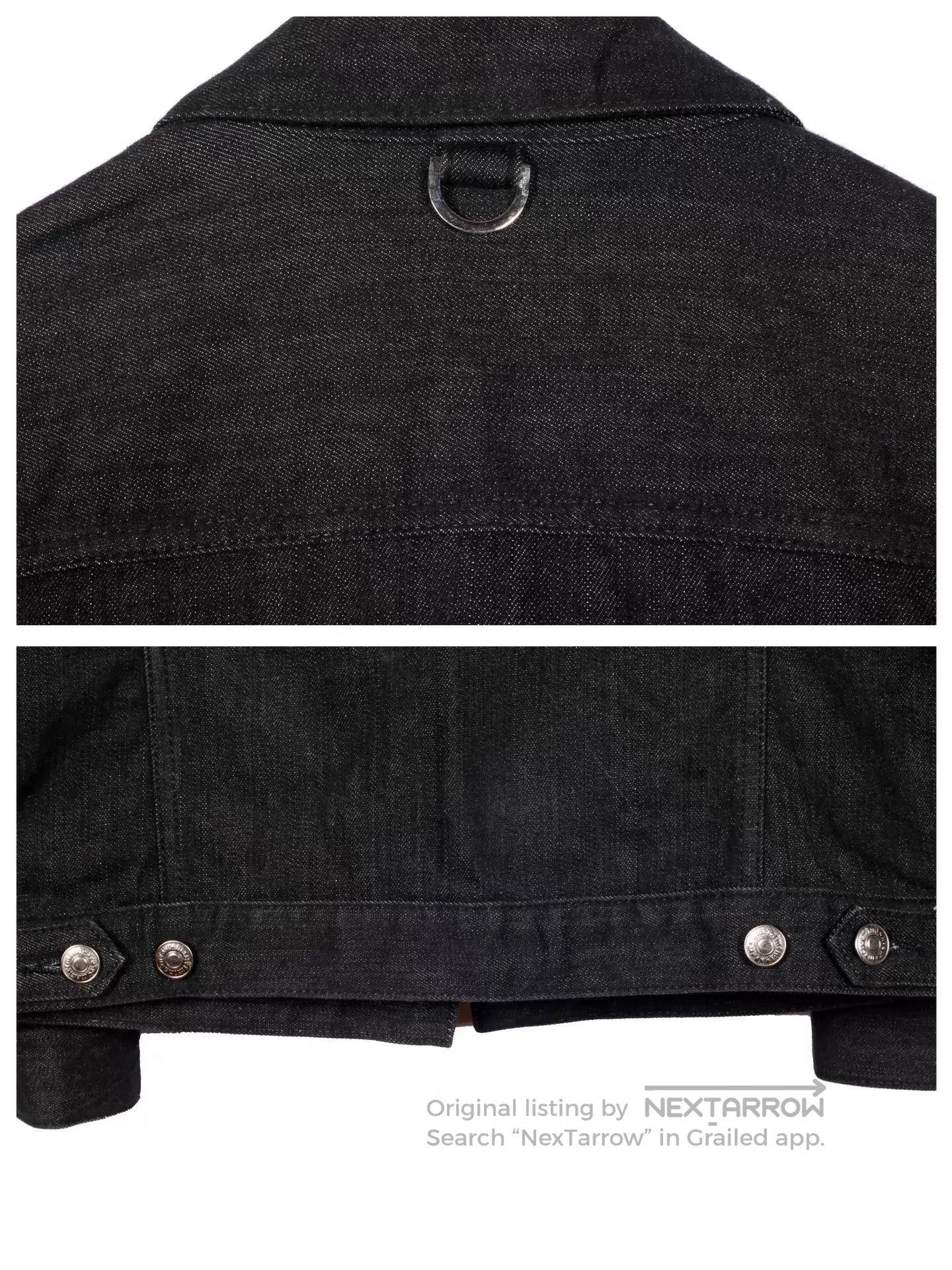 Mastermind Japan Black Denim Jacket with Skull Crossbones Embellishments. Size US S / EU 44-46 / 1 - 6 Thumbnail