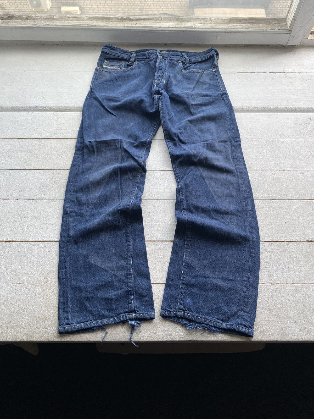 Diesel 🔥OPIUM PUNK DIESEL BAGGY FLARED SUN FADED DISTRESSED JEANS Size US 34 / EU 50 - 3 Thumbnail